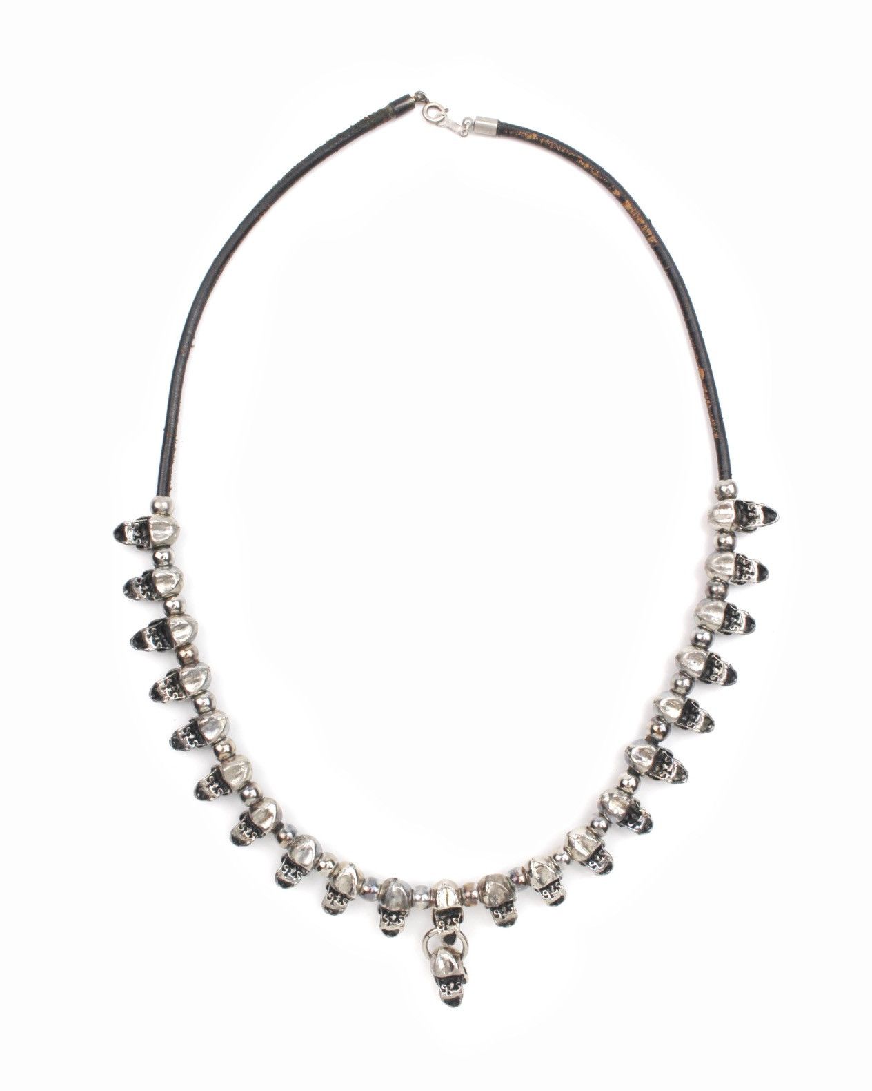Hysteric Glamour 2000S JAPANESE MADE SKULL BEAD GOTHIC NECKLACE Size ONE SIZE - 4 Thumbnail