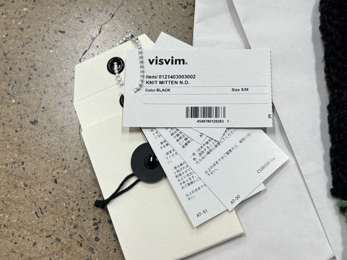 Visvim Visvim Knit Mitten N.D.，black Size ONE SIZE - 7 Thumbnail