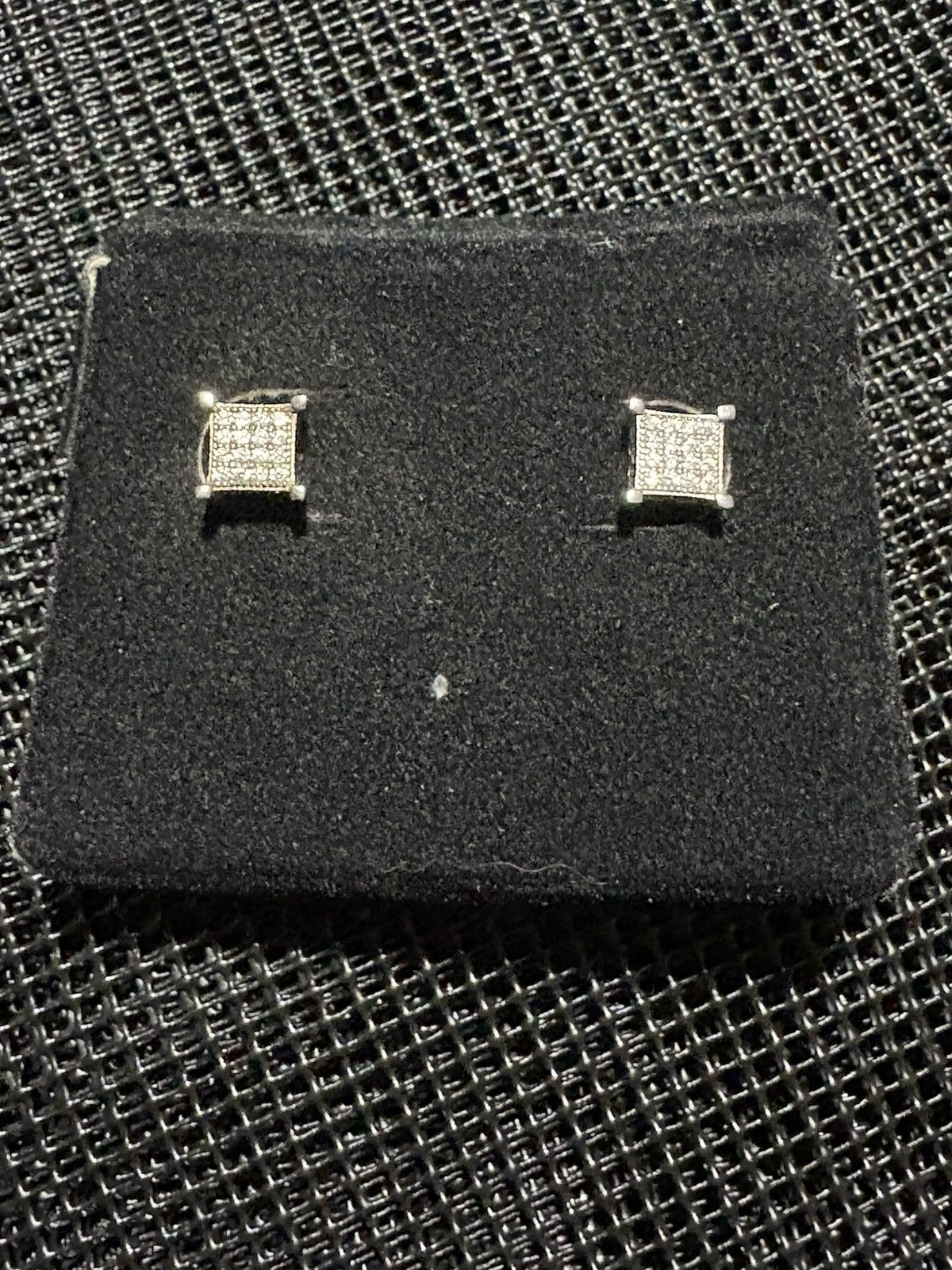 Other Mens 925 Silver Earrings With Lab Grown Moissanite Cluster Size ONE SIZE - 4 Thumbnail