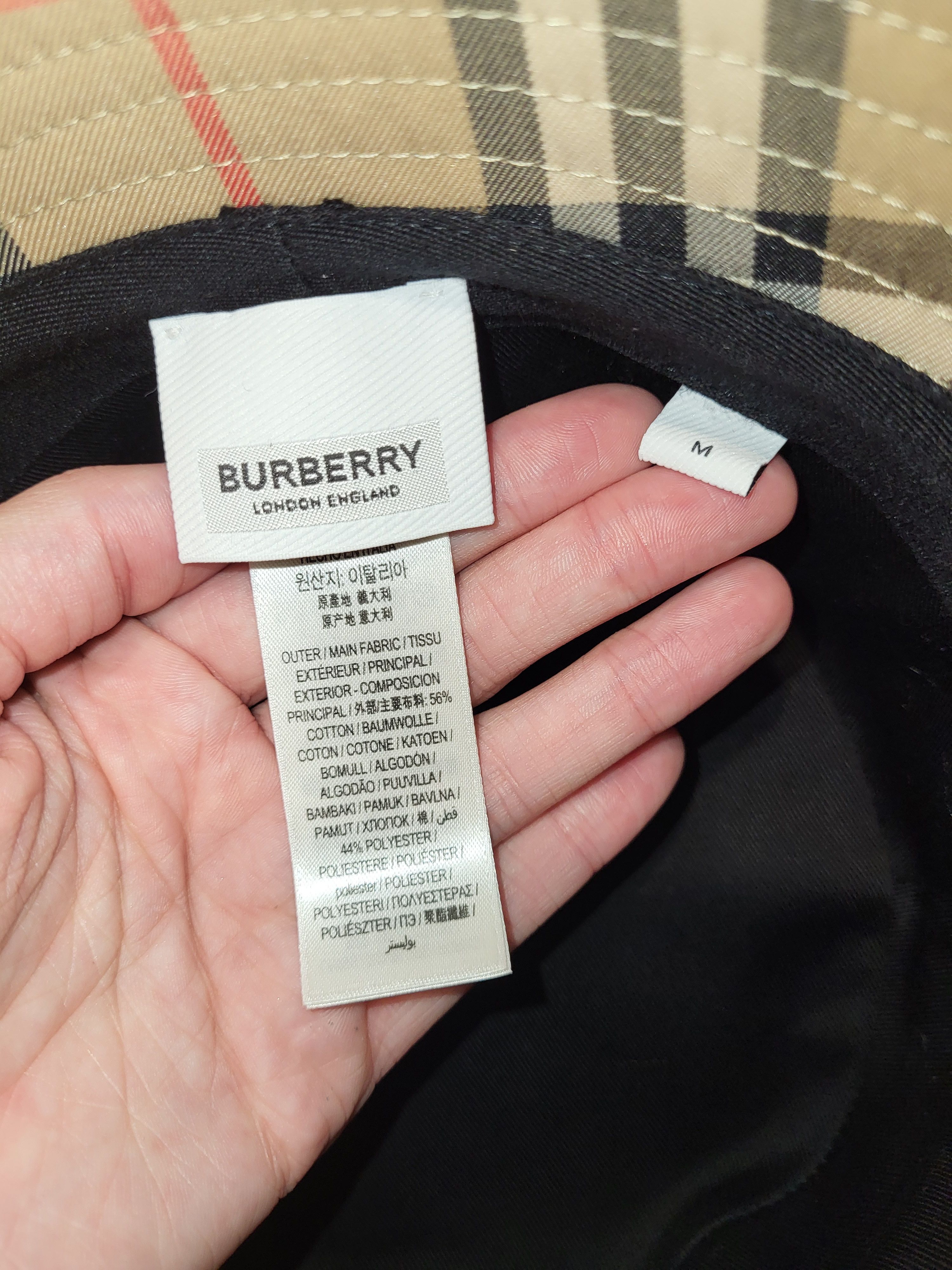 Burberry Burberry Women’s Bucket Hat – Size M – Iconic Check Size ONE SIZE - 5 Thumbnail