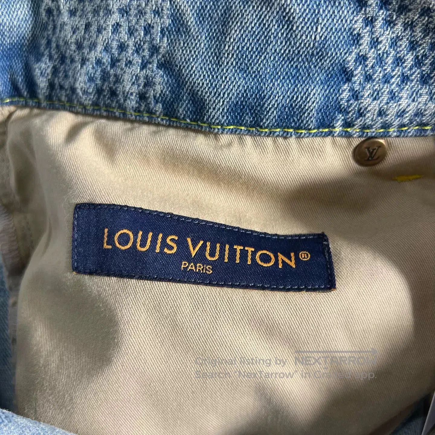 Louis Vuitton Louis Vuitton Checkerboard Denim Jeans. Size US 38 / EU 54 - 3 Thumbnail