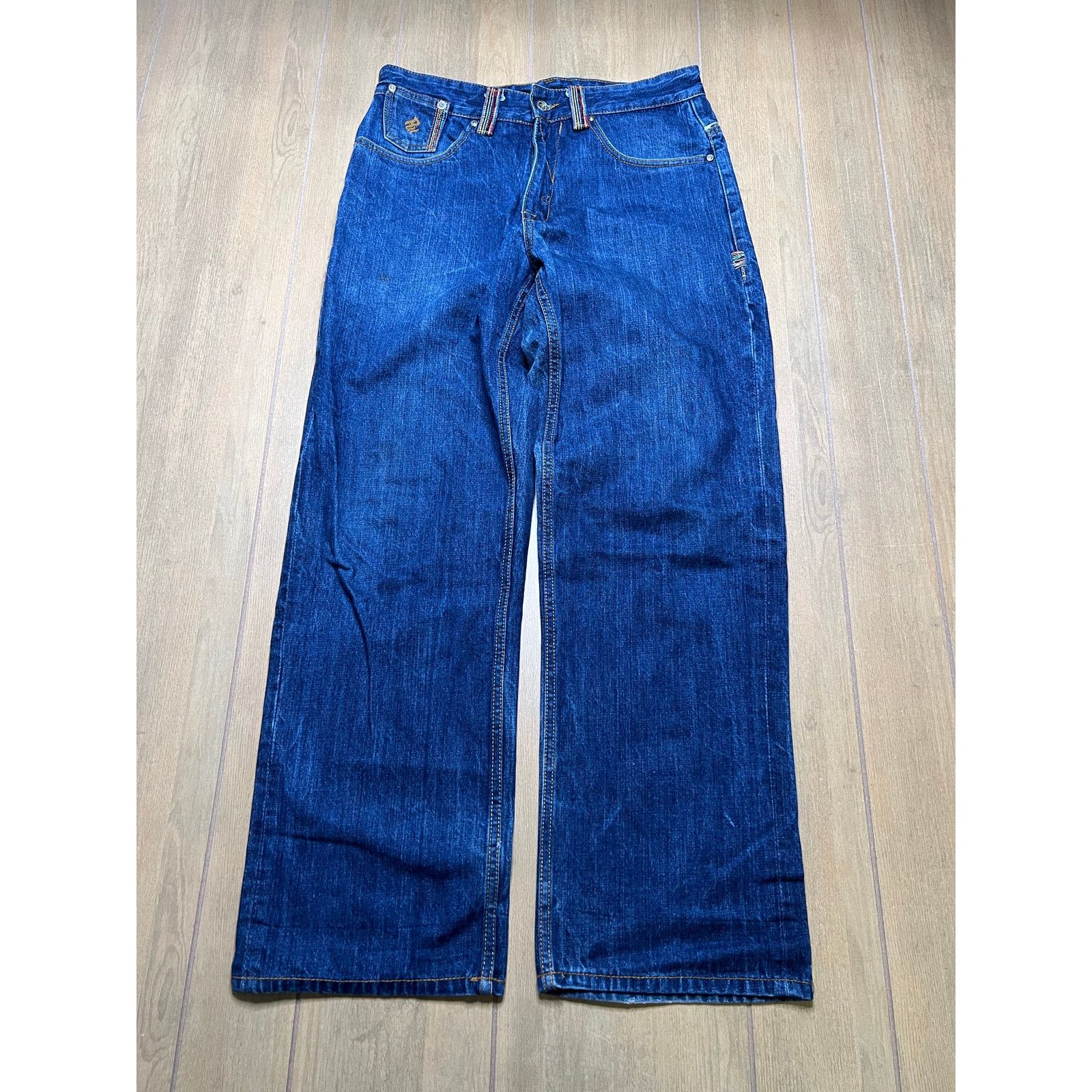 Rocawear Vintage Rocawear baggy jeans Men Sz 33x31 embroidered R99 Size US 33 - 2 Thumbnail