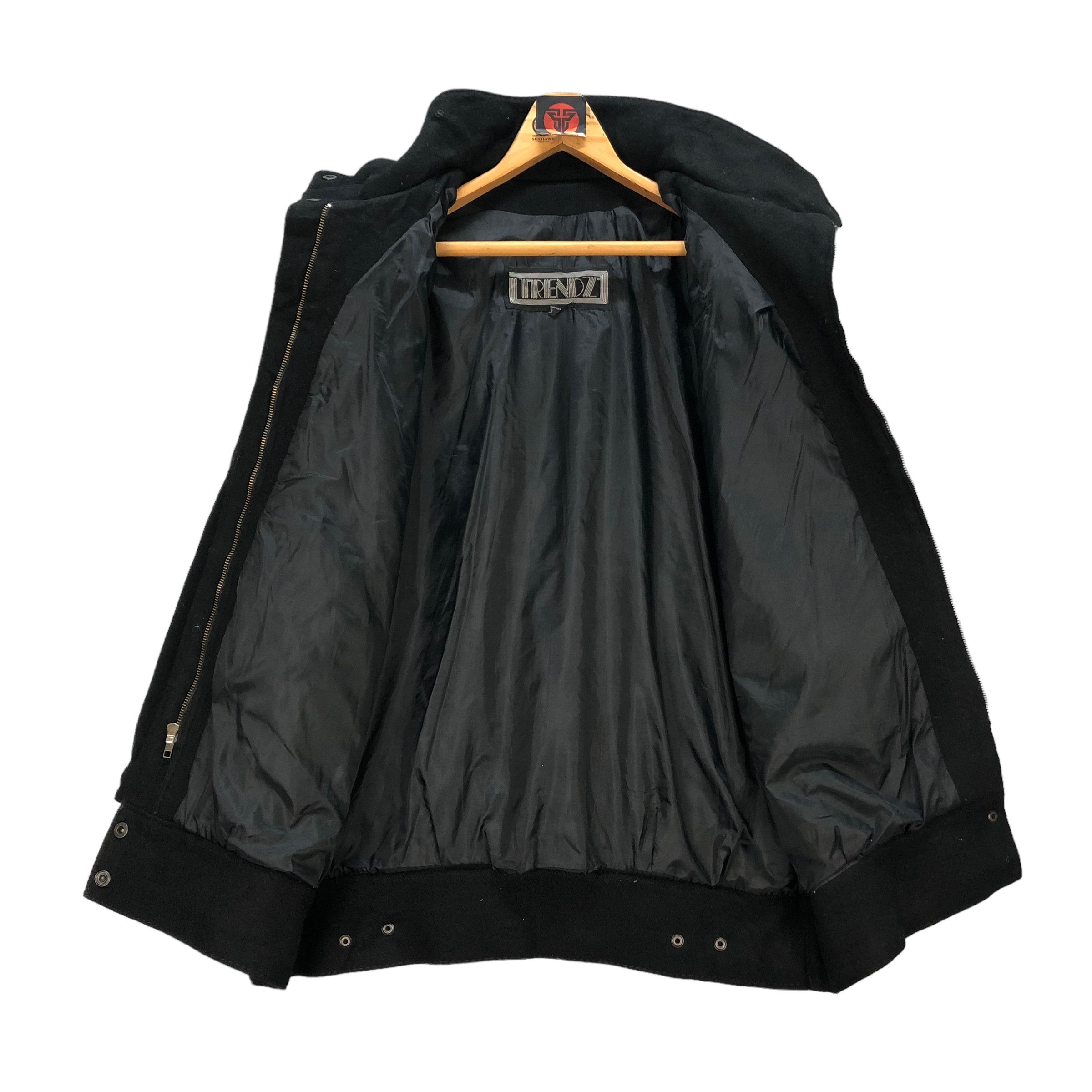 Genuine Leather TRENDZ WOOL LEATHER HYBRID JACKET #7304-127 Size US L / EU 52-54 / 3 - 7 Thumbnail