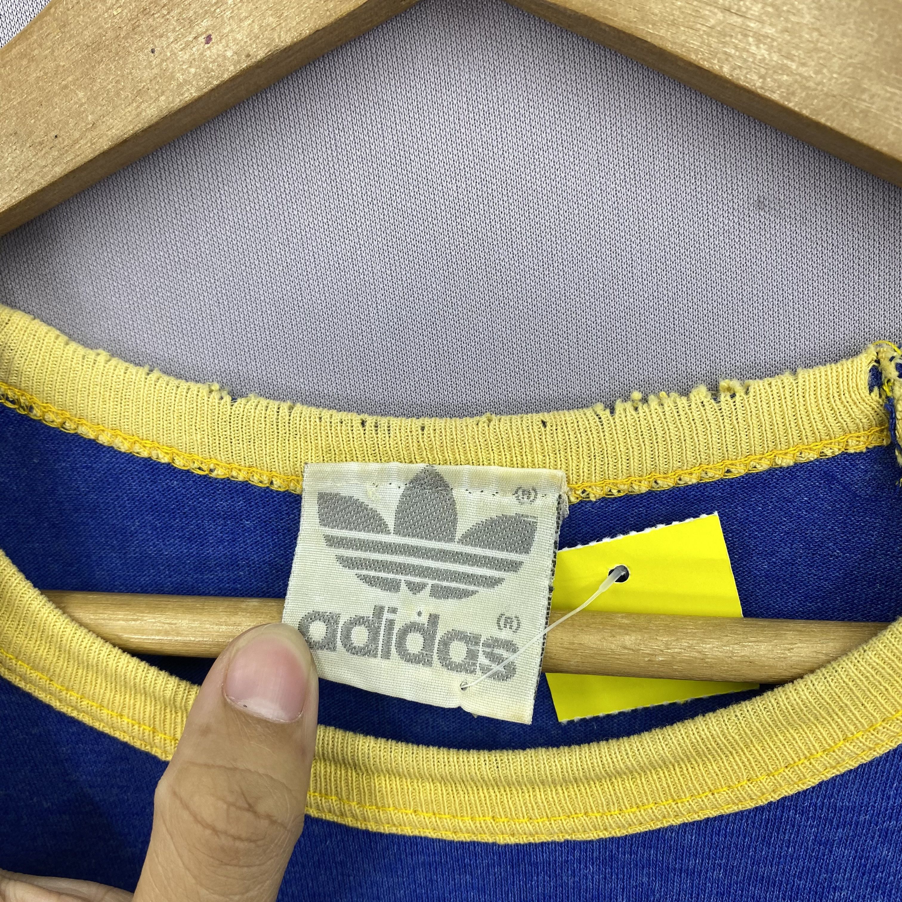 Vintage Vintage 70s Adidas T-Shirt Adidas Trefoil Ringer Tee Size US M / EU 48-50 / 2 - 6 Thumbnail