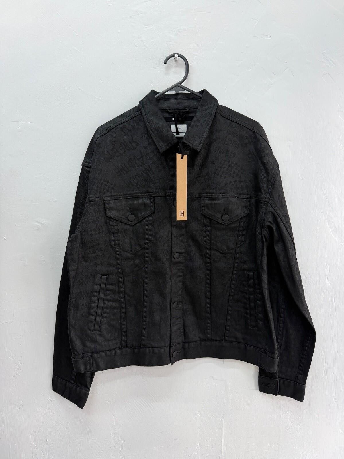Ksubi new ksubi mens denim oh g jacket black grease medium m 1 Size US M / EU 48-50 / 2 - 5 Thumbnail