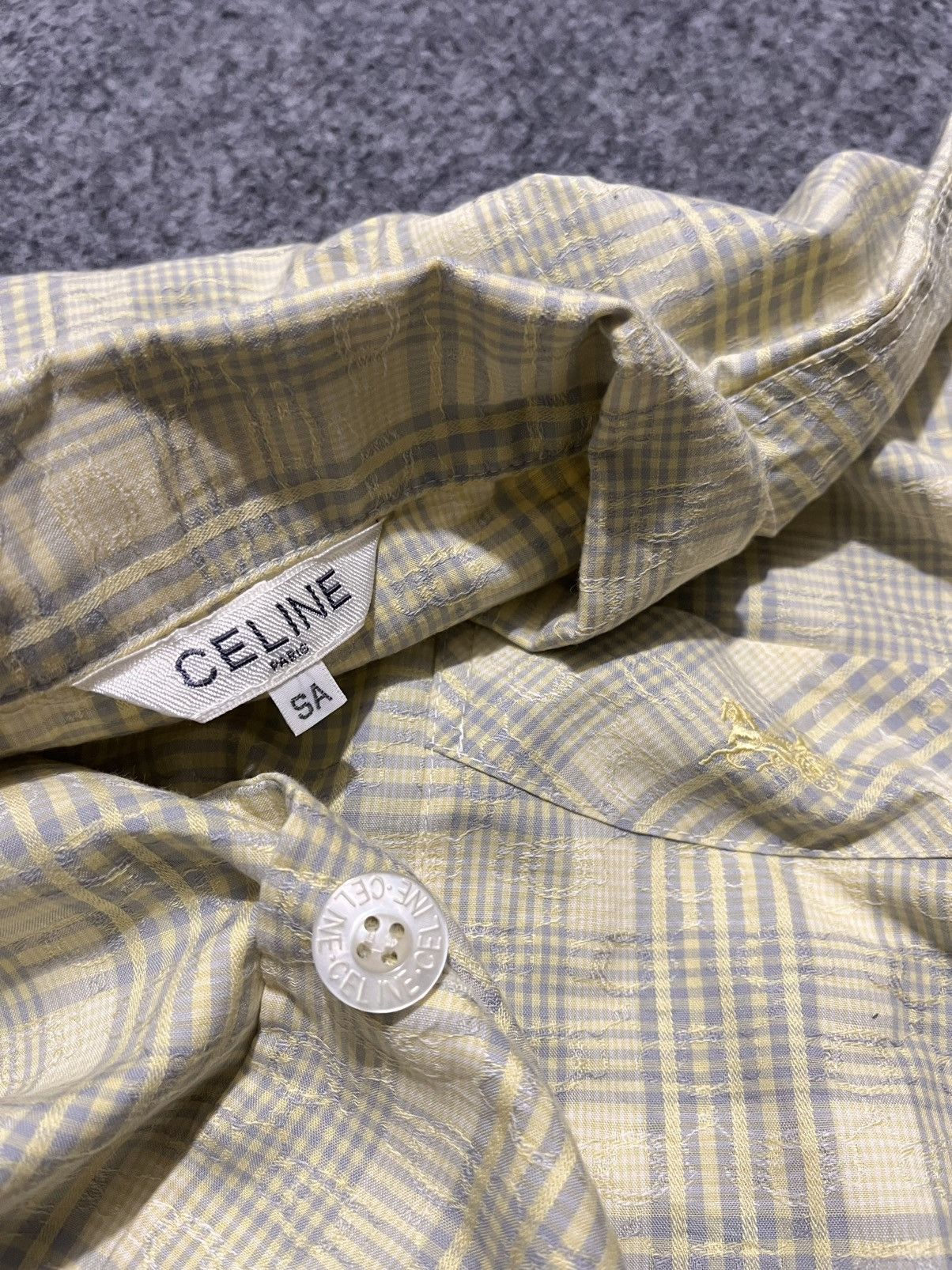 Celine × Vintage Vintage Rare Celine Short Shirt Size US M / EU 48-50 / 2 - 13 Thumbnail