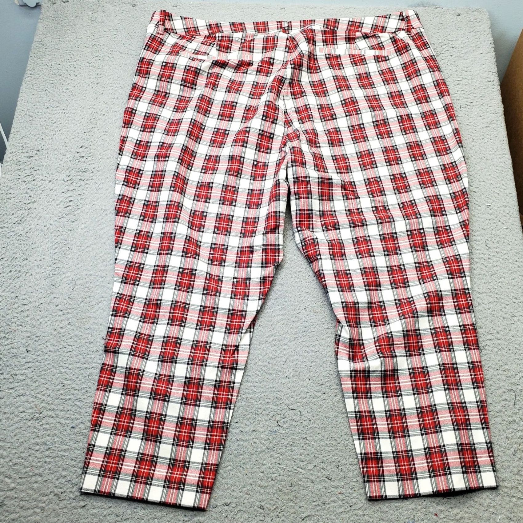 Old Navy Old Navy Women 28 Multi Plaid High Rise Pixie Skinny Pants Size 28" / US 6 / IT 42 - 2 Thumbnail