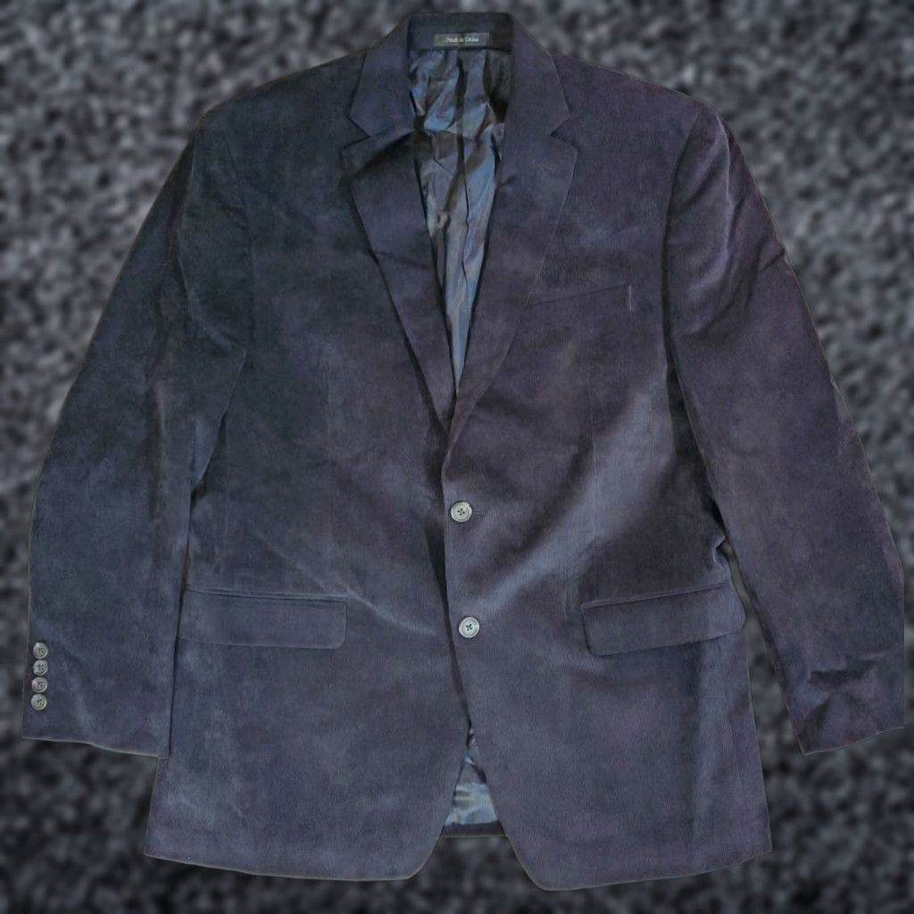 Chaps CHAPS RALPH LAUREN Signature Corduroy Sports Coat Blazer Men’s Size 42 Reg Dark Blue Size 42R - 1 Thumbnail
