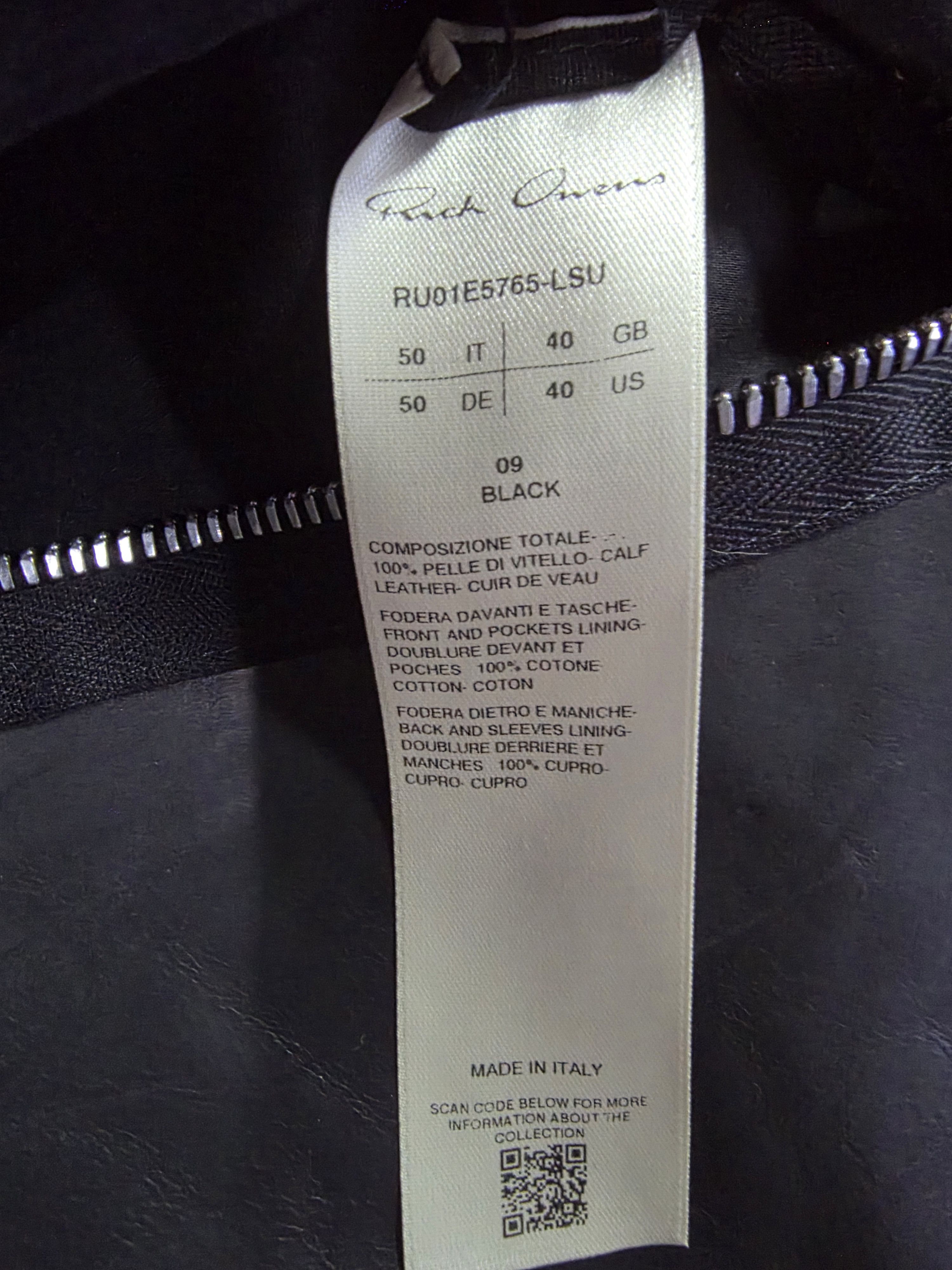 Rick Owens RU01E5765 LSU BAUHAUS STOOGES 09 BLACK SIZE 50 M/L SS25 Size US M / EU 48-50 / 2 - 6 Thumbnail