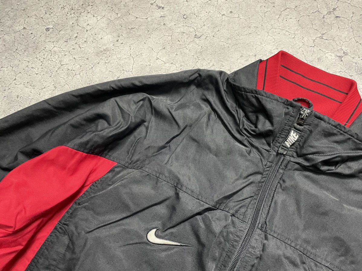 Nike × Vintage Vintage 90s Nike Jacket Big Swoosh Drill Y2K Rare Size US L / EU 52-54 / 3 - 6 Thumbnail