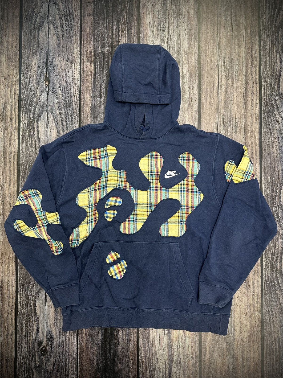 Nike Nike Custom Hoodie Vintage 90s Y2K Reworked Size US XL / EU 56 / 4 - 1 Thumbnail