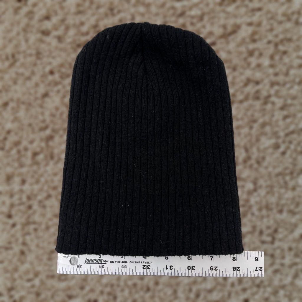 Vintage Time And Tru Beanie Womens One Size Black Ribbed Knit Polyester Blend Ski Size ONE SIZE - 1 Thumbnail