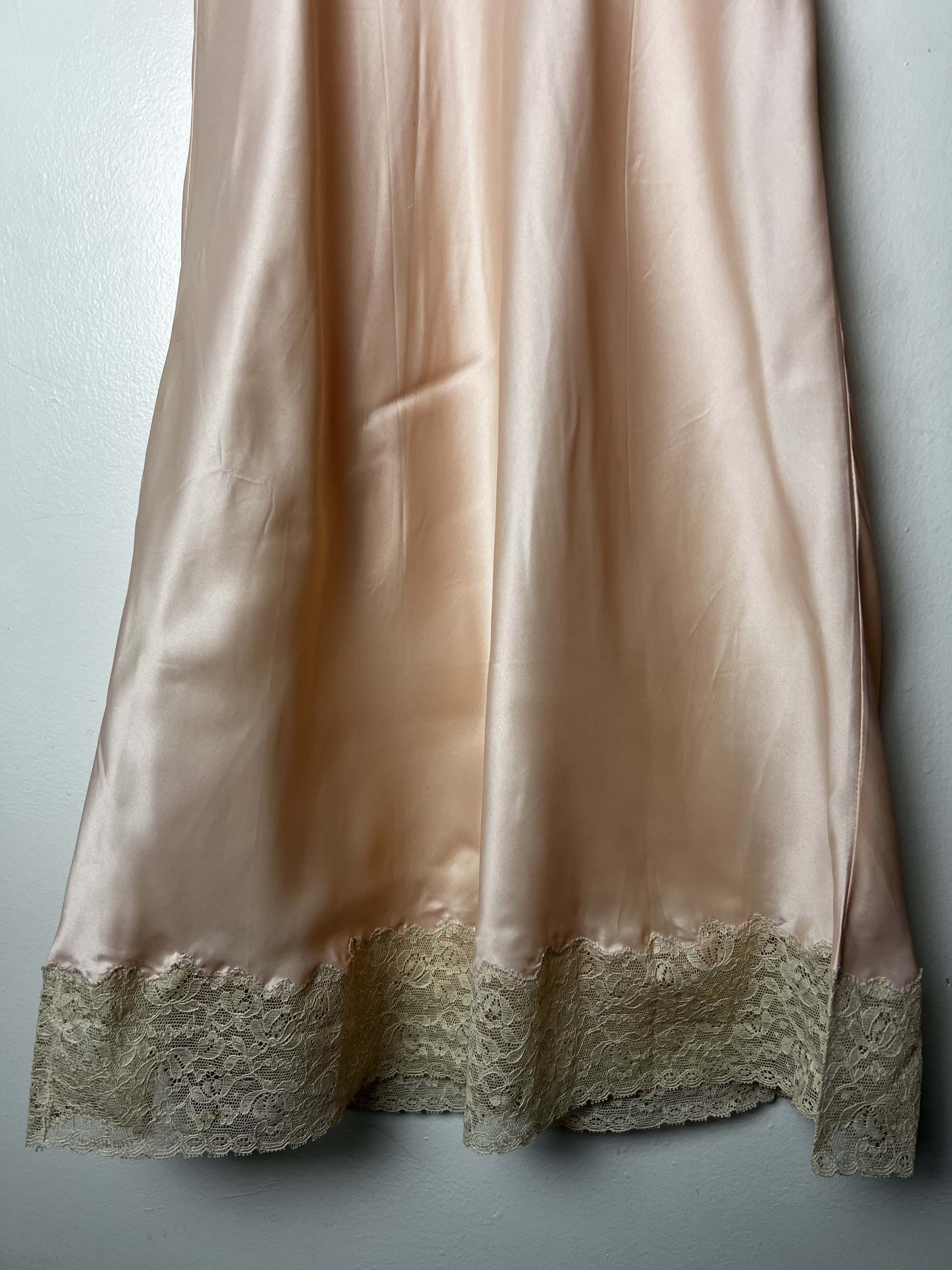 Vintage Vintage 1930's-1940's Tailored by Ro Jene Pink Rayon Slip Size ONE SIZE - 8 Thumbnail