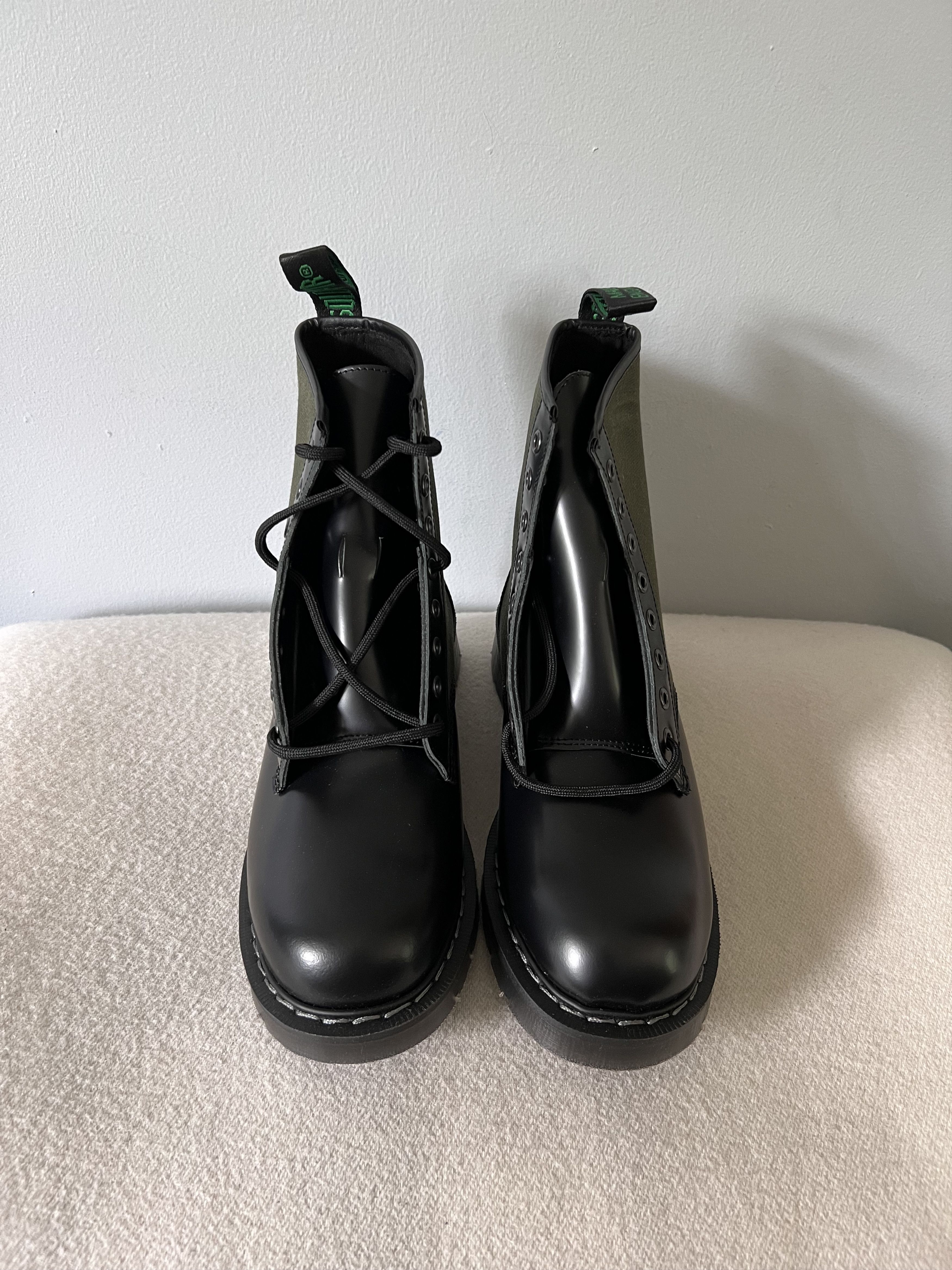 Noah × Solovair Noah Solovair Jungle Boots in Olive Black Leather Size US 8 / EU 41 - 4 Thumbnail