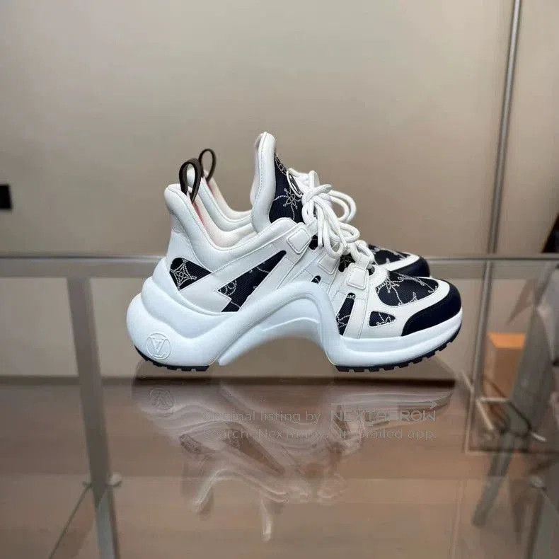 Louis Vuitton Louis Vuitton Archlight 24 White Blue Sneakers . Size US 10 / EU 43 - 2 Thumbnail