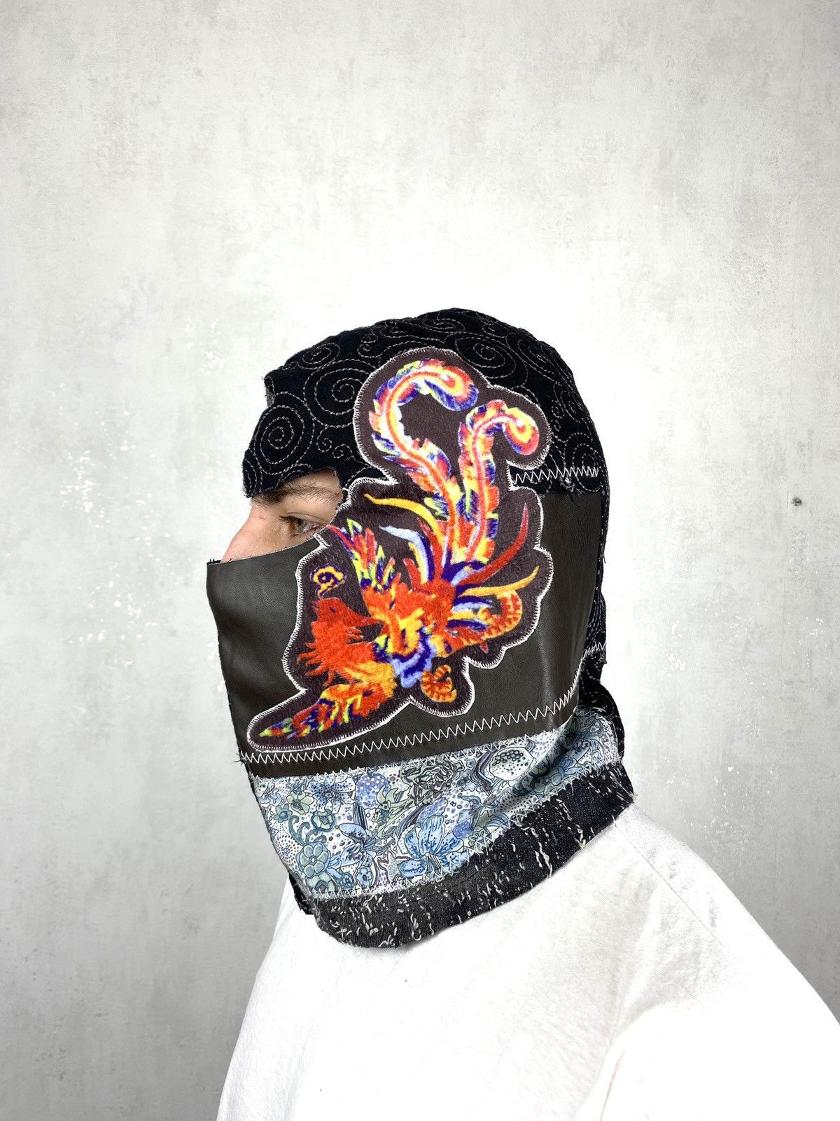 Japanese Brand Rare! Vintage Japanese Patchwork Balaclava Kapital Style Size ONE SIZE - 1 Thumbnail