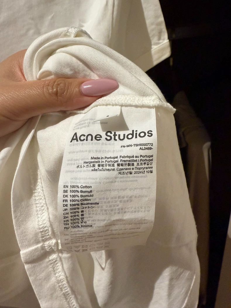 Acne Studios acne studios White short-sleeved T-shirt Size S / US 4 / IT 40 - 4 Thumbnail