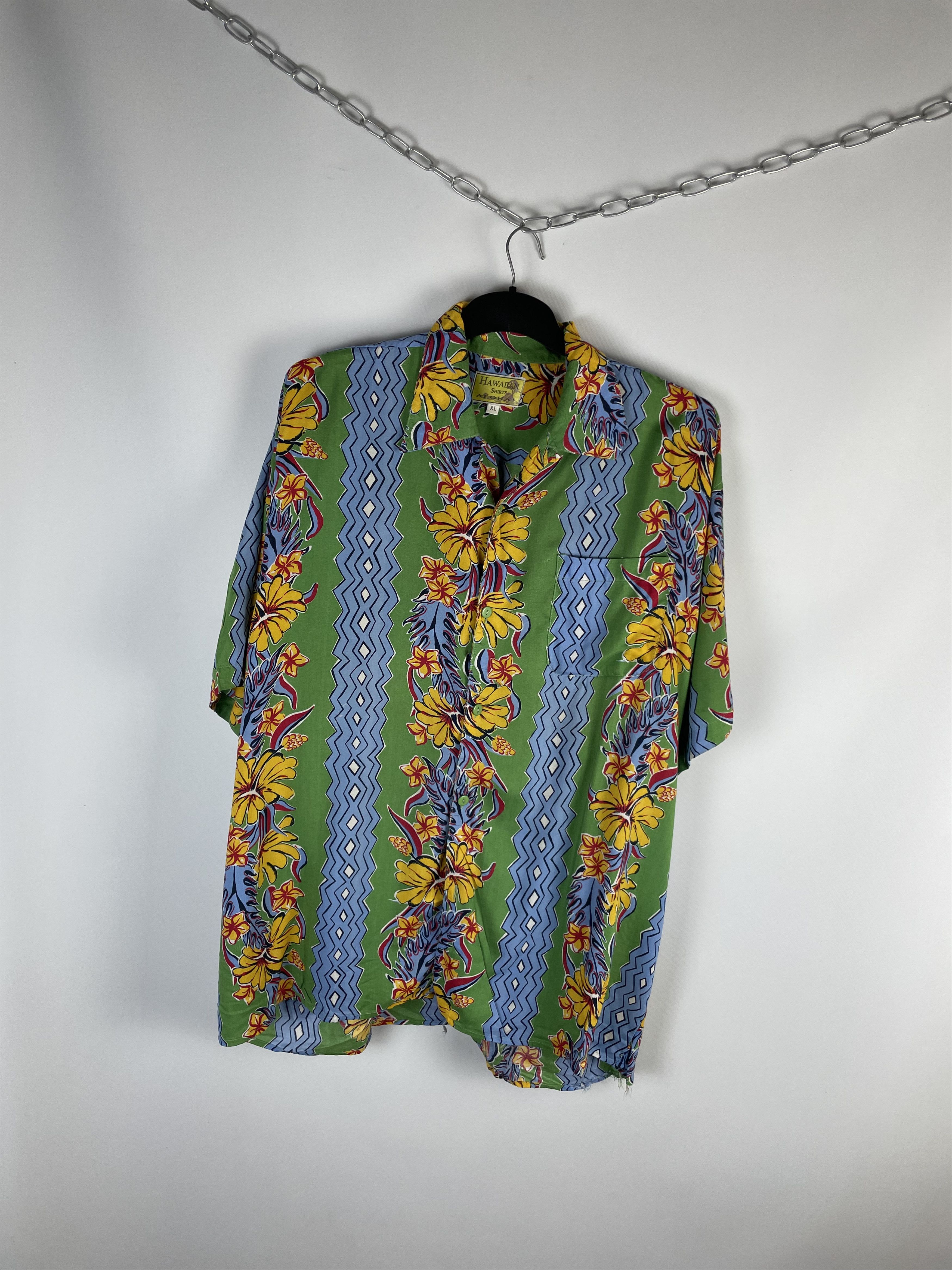 Vintage Vintage Crazy Aloha Hawaiian Shirt Size US XL / EU 56 / 4 - 2 Thumbnail