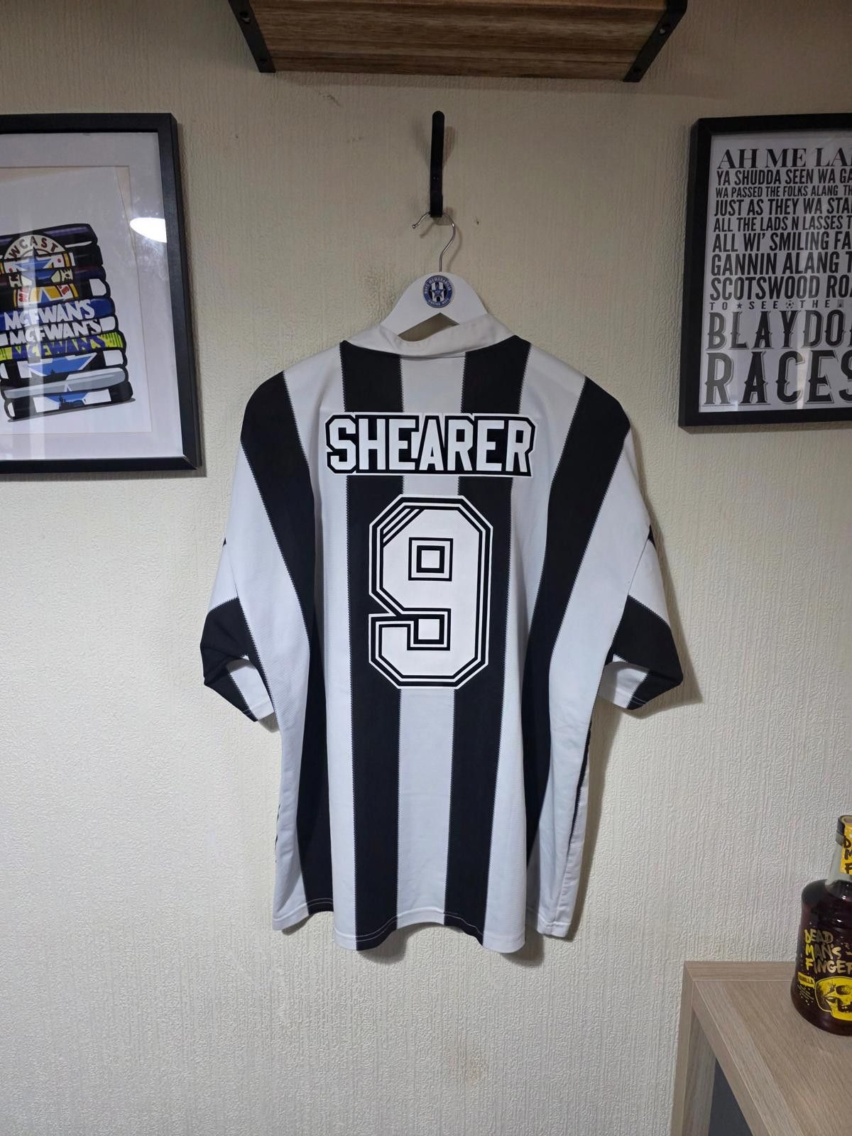 Adidas Newcastle United 1995/97 Adidas Home shirt, #9 SHEARER - XXL Size US XXL / EU 58 / 5 - 1 Thumbnail