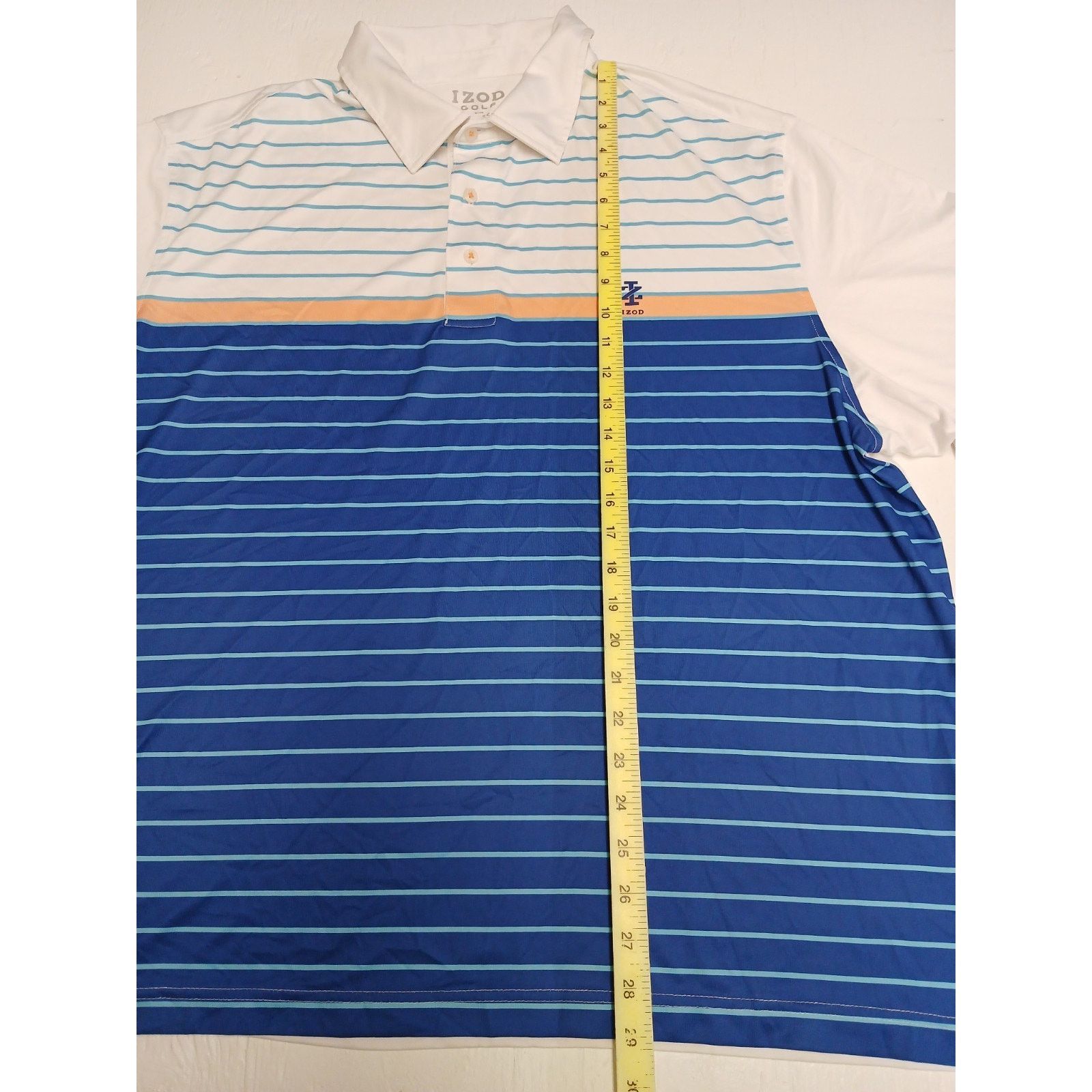 Izod Izod (2XL) Golf Stretch Multicolor Button Collar Dress Shirt Size US XXL / EU 58 / 5 - 2 Thumbnail