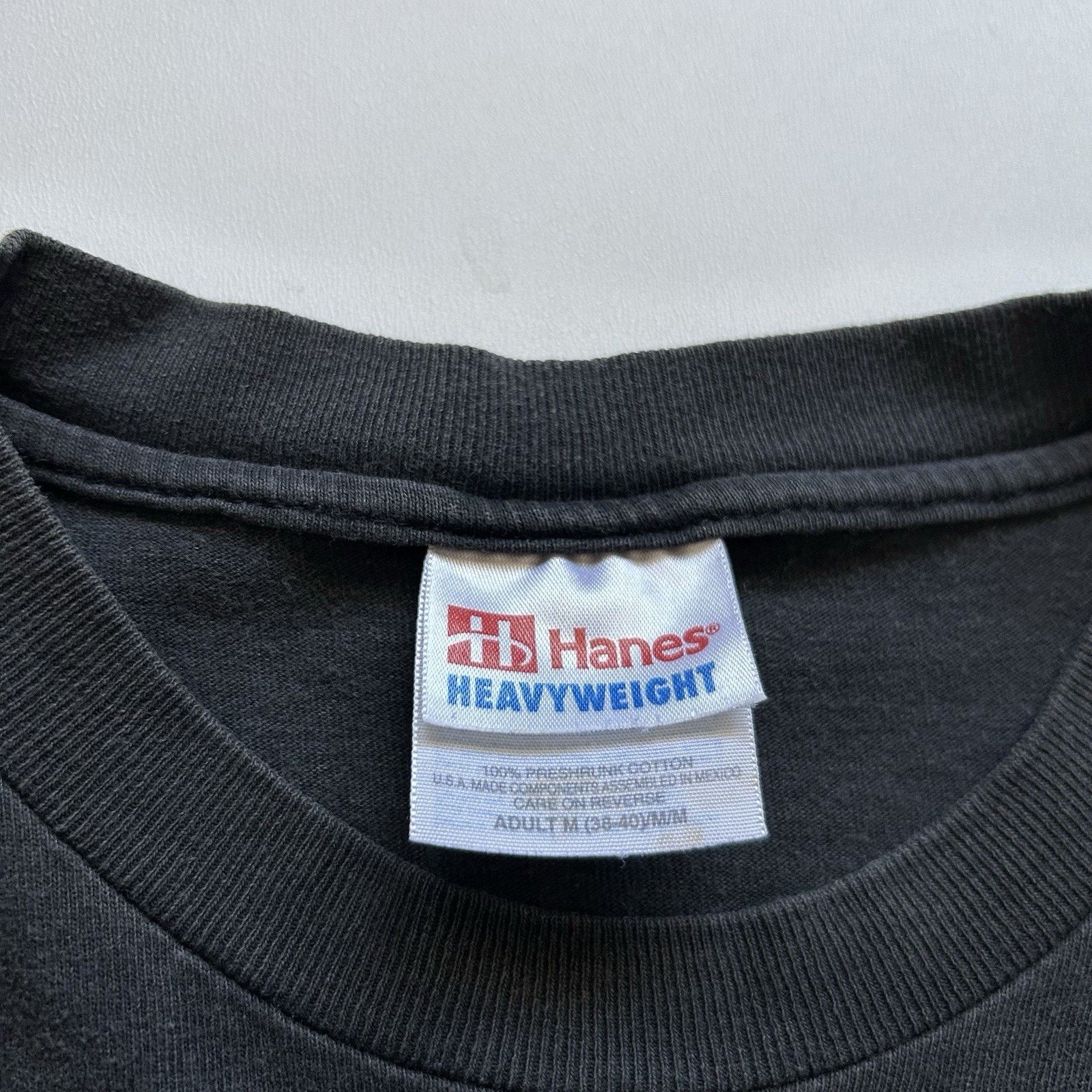 Hanes × Vintage Vintage Jesus To The Rescue T-Shirt Medium Hanes Faded Black Size US M / EU 48-50 / 2 - 4 Thumbnail