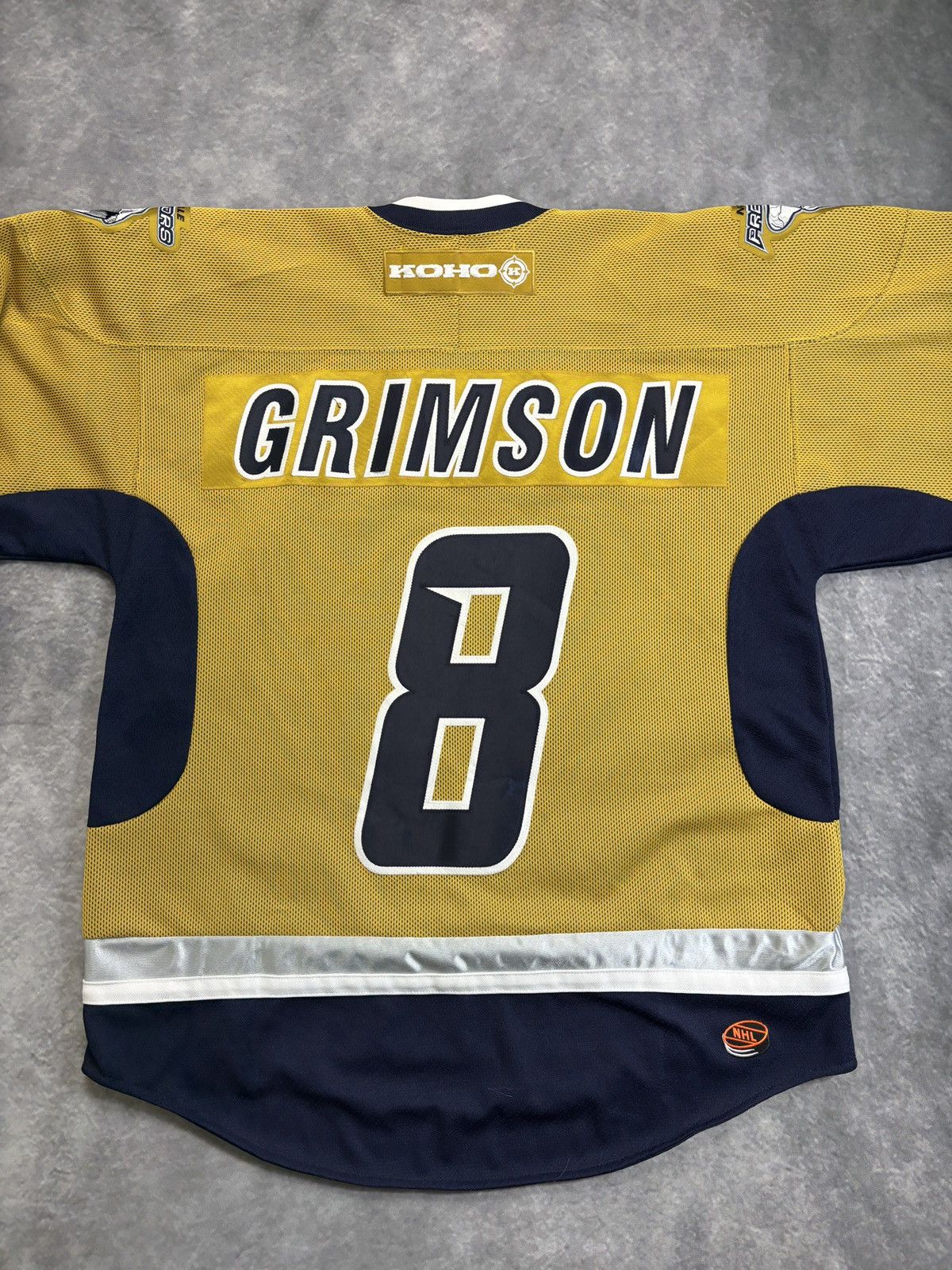 NHL Vintage Nashville Predators Hockey Jersey 2000-01 90s Patch Size US L / EU 52-54 / 3 - 11 Thumbnail