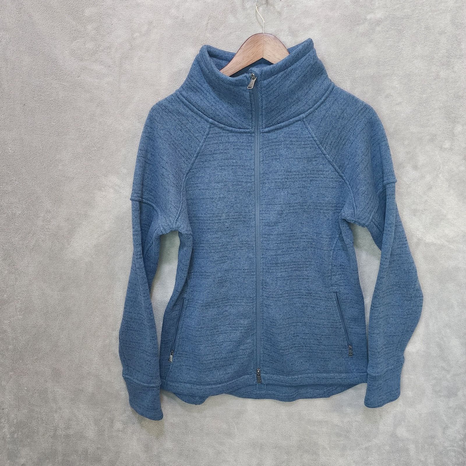 Prana Prana Blue Recycled Polyester Zip Sweater Medium Size US M / EU 48-50 / 2 - 1 Thumbnail