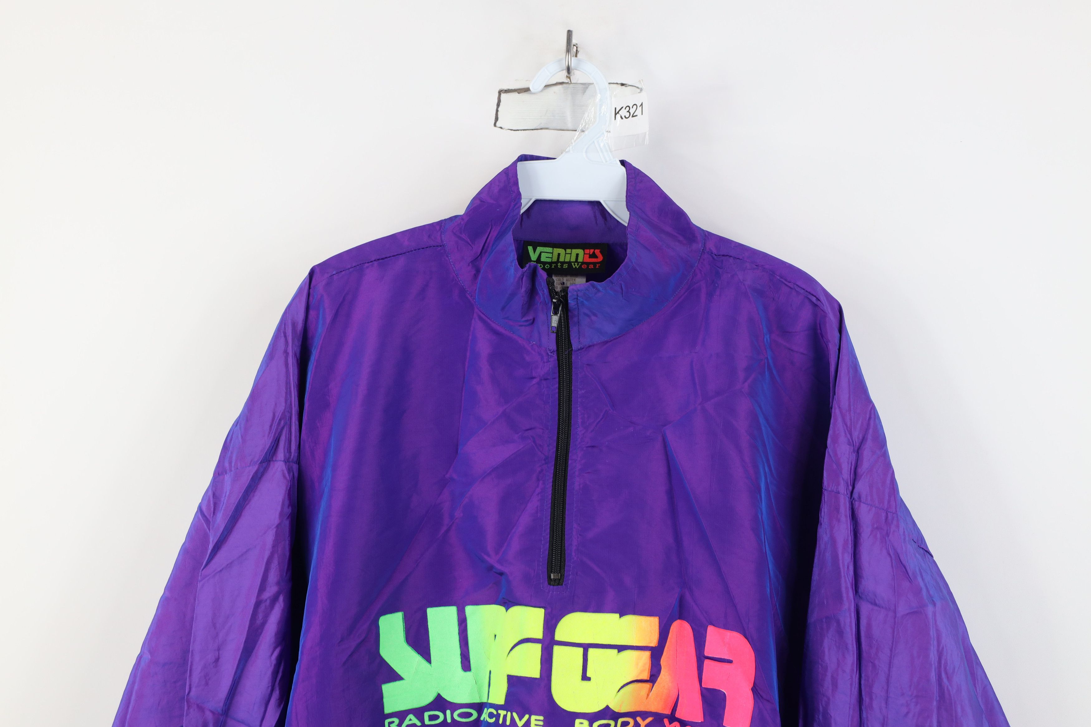 Vintage Vintage 90s Surf Gear Chromatic Windbreaker Jacket USA Size US XXL / EU 58 / 5 - 2 Thumbnail