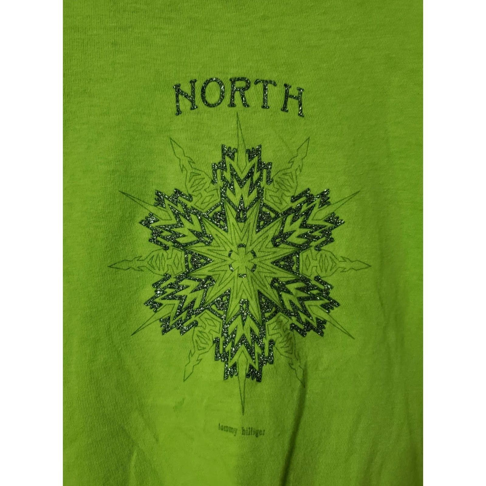 Tommy Hilfiger VINTAGE Tommy Hilfiger Shirt Womens Long Sleeve Medium Green Embroidered Button Crest North South Regular Fit Size M / US 6-8 / IT 42-44 - 2 Thumbnail