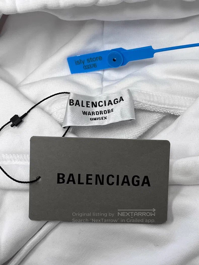 Balenciaga Balenciaga Logo Pattern Hooded Casual Long Sleeve Sweatshi Size US XS / EU 42 / 0 - 5 Thumbnail