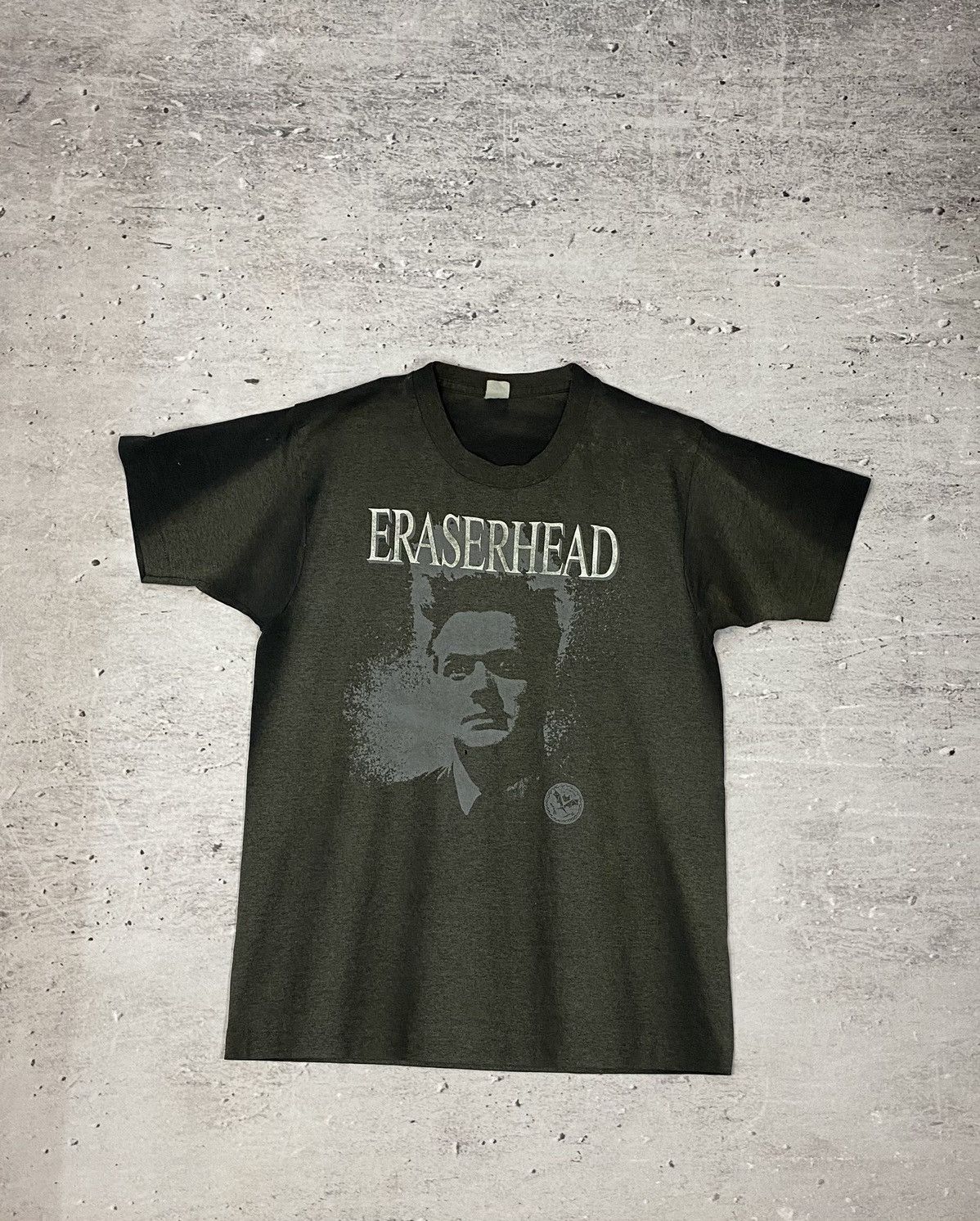 image of Vintage 80's Eraserhead Horror Movie T-Shirt in Black, Men's (Size Medium)