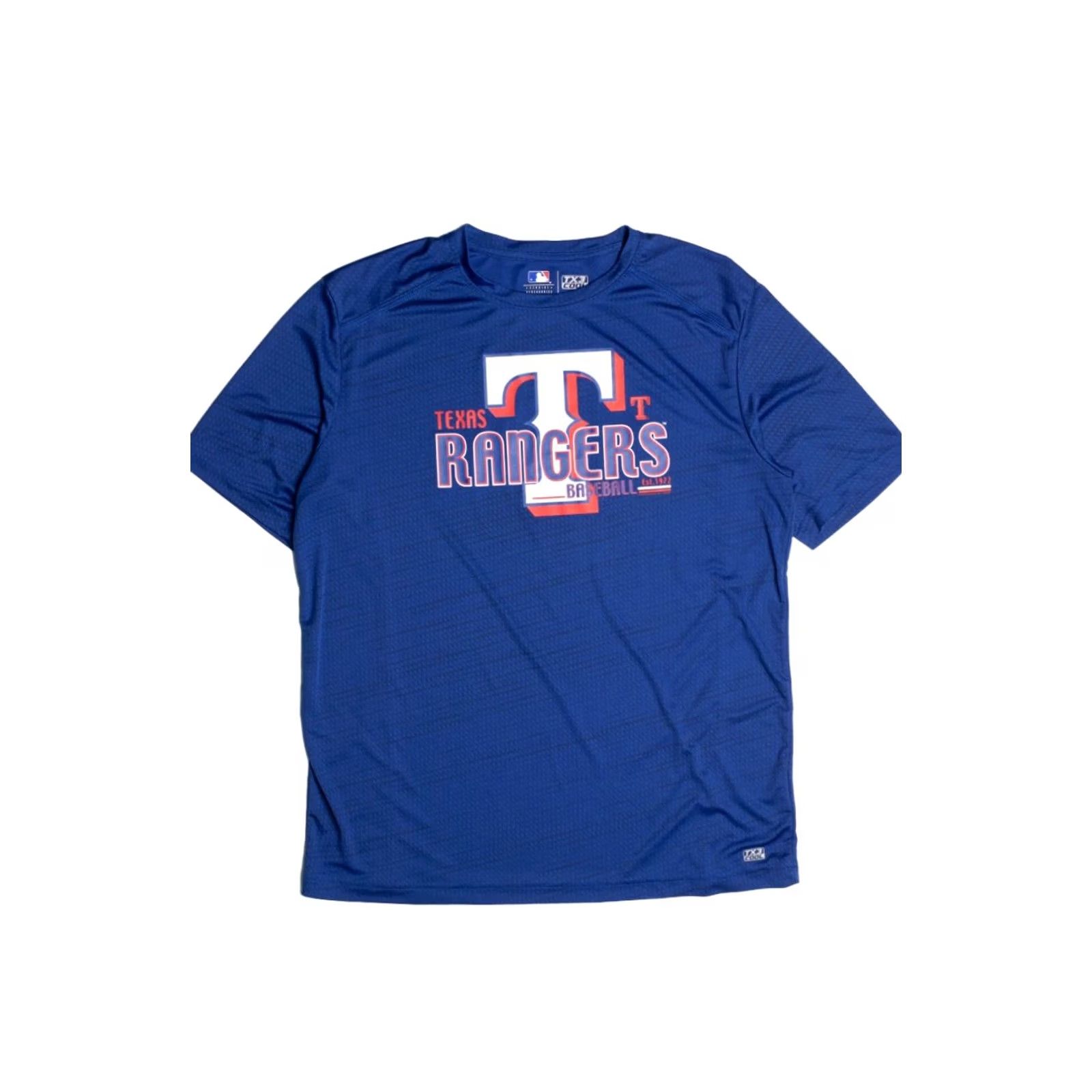 MLB VINTAGE Texas Rangers MLB Baseball Jersey Large Blue by Majestic Shirt Unisex Adults Large Blue MLB 1990s Concert? Size US L / EU 52-54 / 3 - 2 Thumbnail