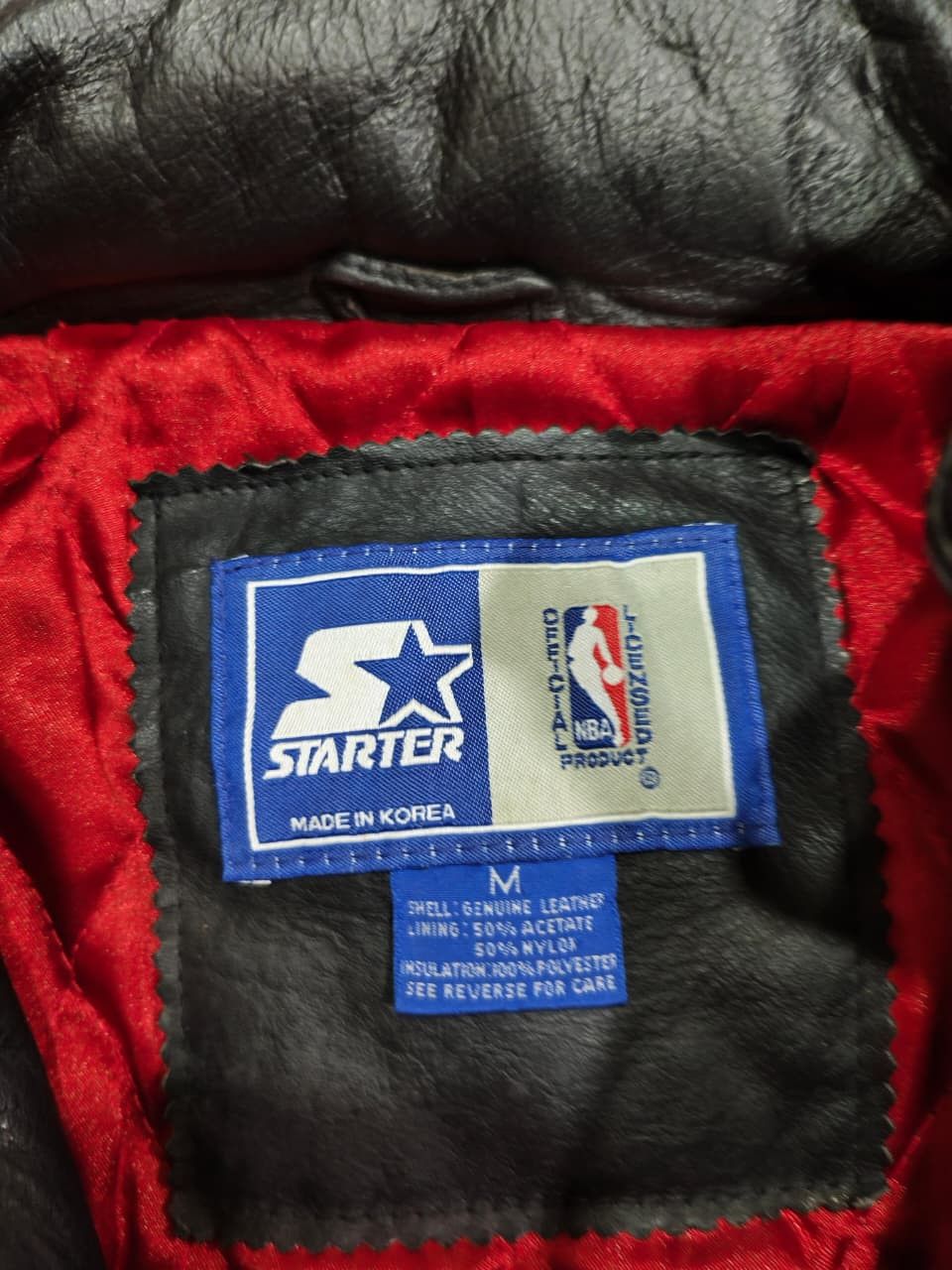 Starter Vintage Starter Chicago Bulls Leather Jacket Size US M / EU 48-50 / 2 - 4 Thumbnail