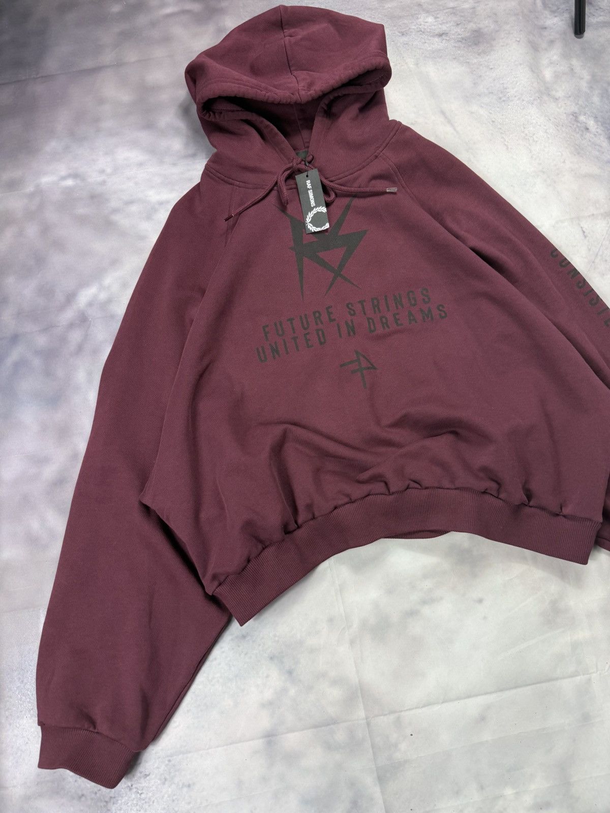 Raf Simons RAF SIMONS x Fred Perry hoodie in burgundy Size US M / EU 48-50 / 2 - 2 Thumbnail