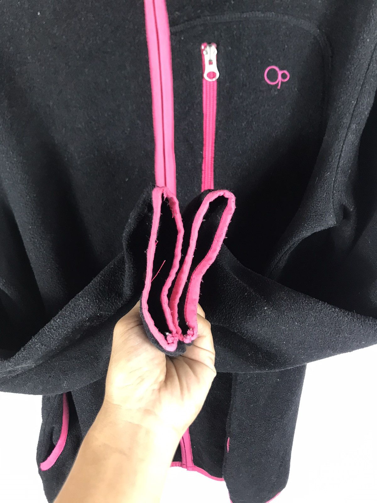 Ocean Pacific × Sun Surf × Vintage ⚡️Vintage Ocean Pacific Hooded Fleece Sweater Jacket Size US L / EU 52-54 / 3 - 6 Thumbnail
