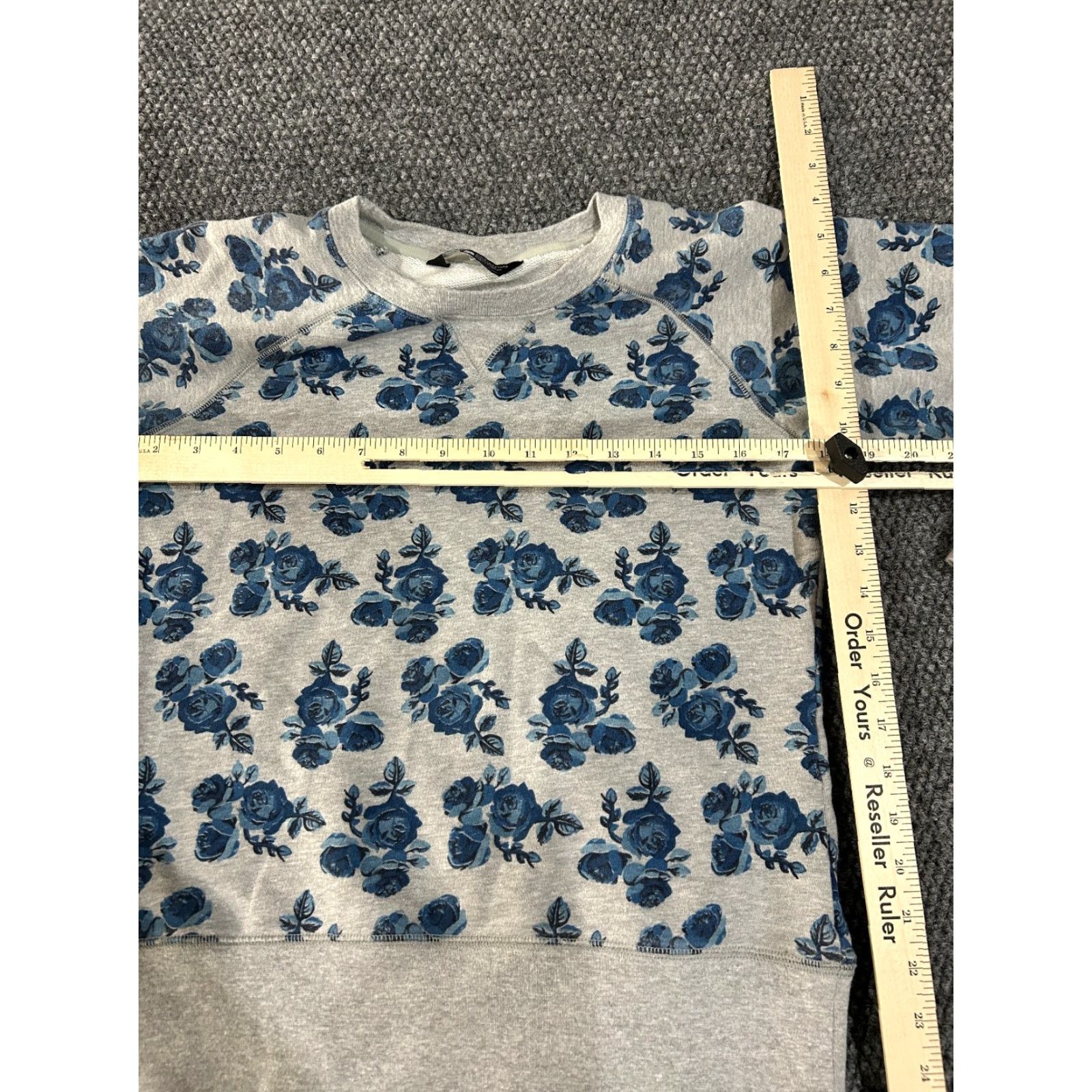 The North Face The North Face Sweatshirt Crewneck Womens Small Gray Color Pullover Activewear Regular Fit Logo Floral Roses Pattern Blended Fabric Cotton Polyester Size S / US 4 / IT 40 - 5 Thumbnail