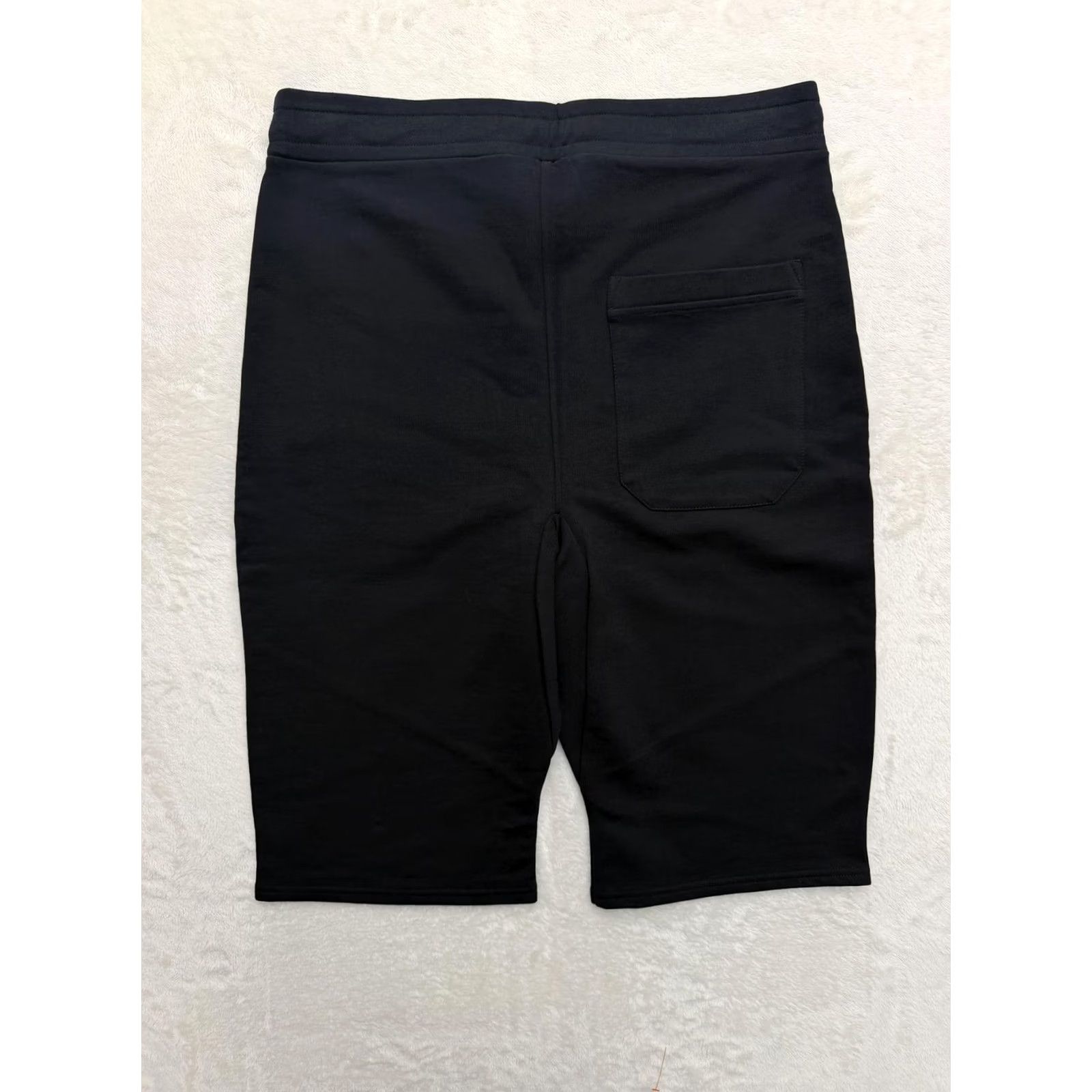 Vintage JUNK de LUXE Sweat Shorts Mens Large 32 Black Fleece Pockets Drawstring Elastic Waist Sweat Size US 33 - 7 Thumbnail