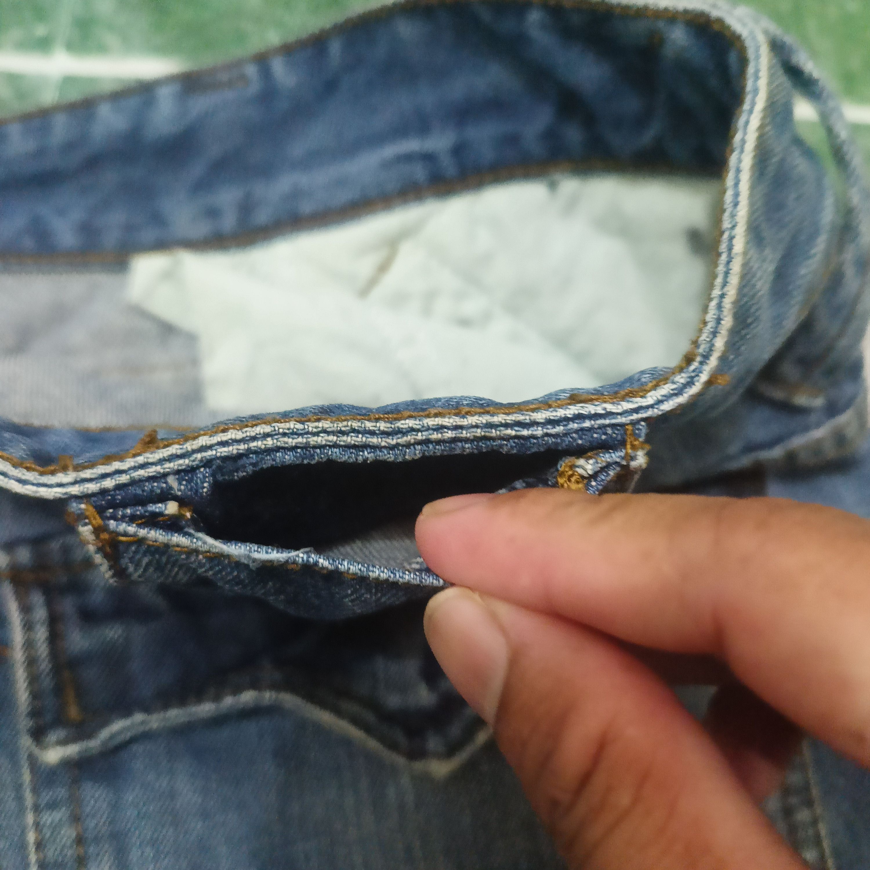 5351 POUR LES HOMMES Samuel & Kevin Jeans Distressed Denim Size US 31 - 15 Thumbnail