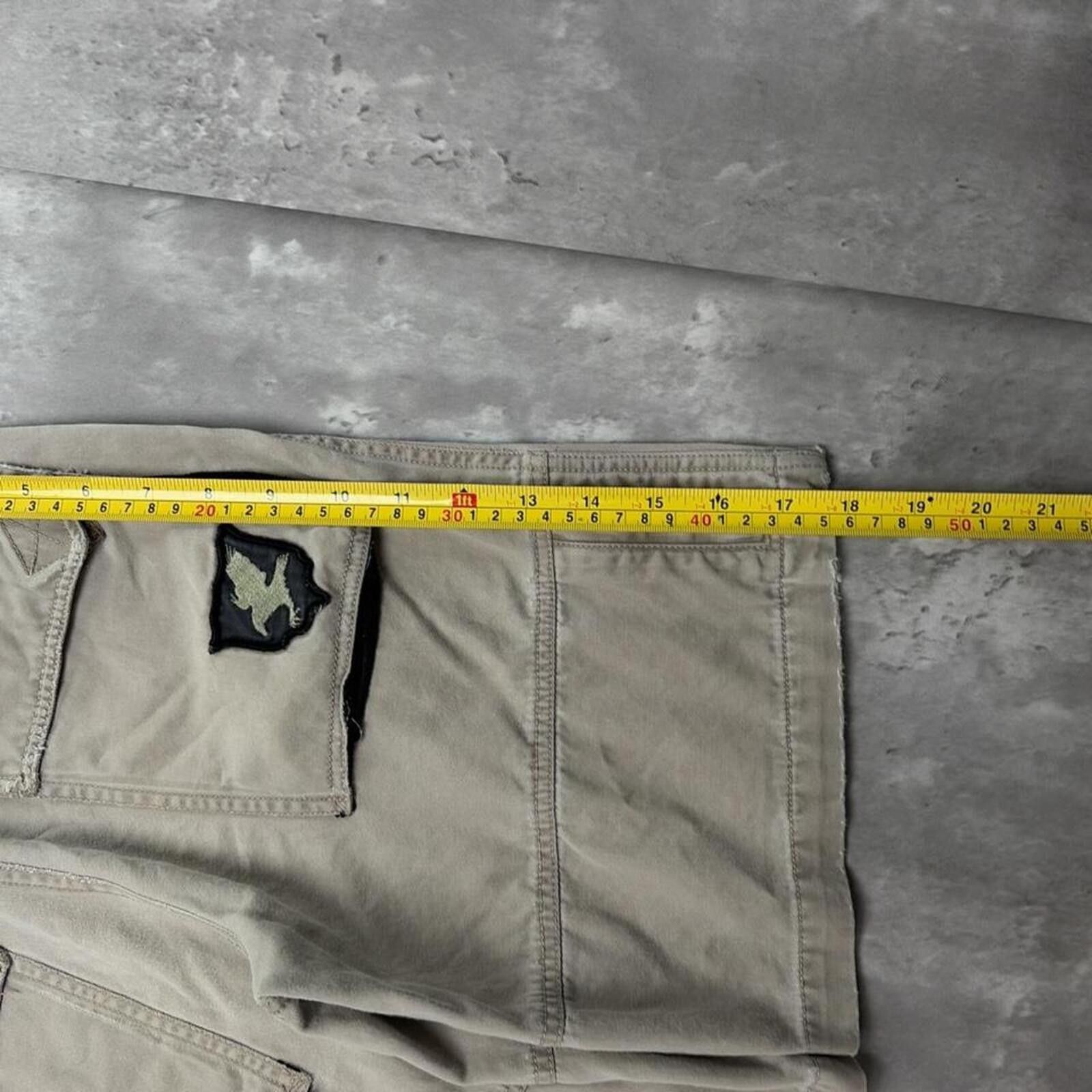 Other Y2K Beige Plugg Grunge Baggy Skater Shorts Size 24" / US 00 / IT 34 - 7 Thumbnail