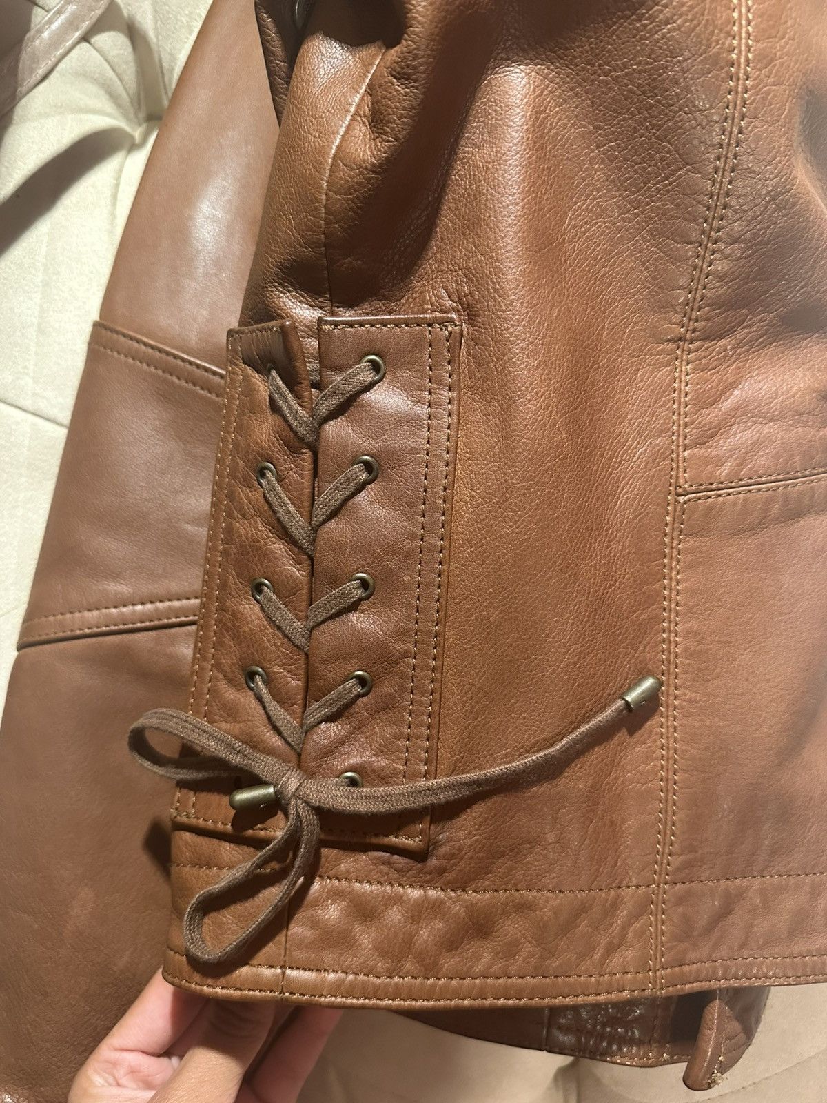Ralph Lauren Vintage Ralph Lauren Genuine Leather Jacket Size M / US 6-8 / IT 42-44 - 6 Thumbnail