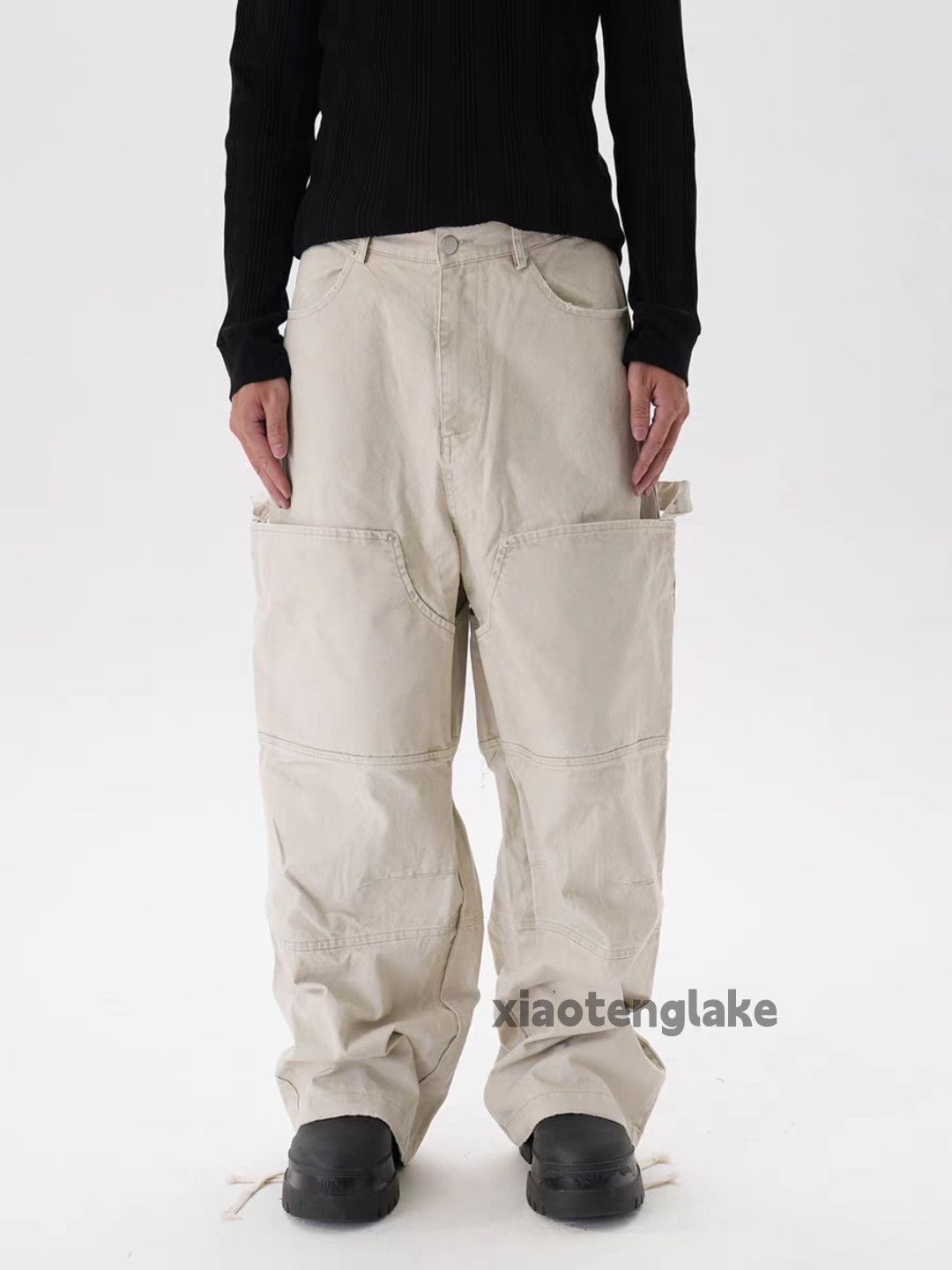 Vintage ltx washed faded loose baggy hiphop carpenter pants Size US 34 / EU 50 - 11 Thumbnail