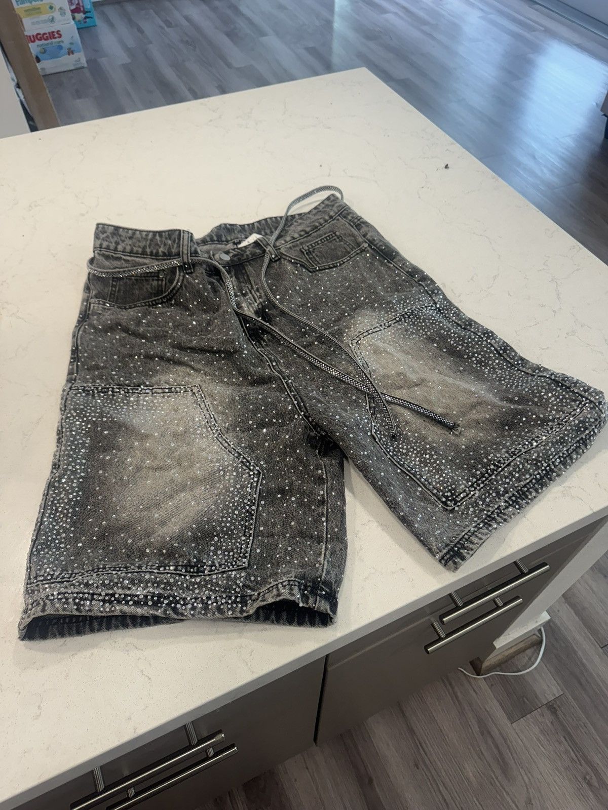 Other 77 studios rhinestones jorts Size US 32 / EU 48 - 1 Thumbnail