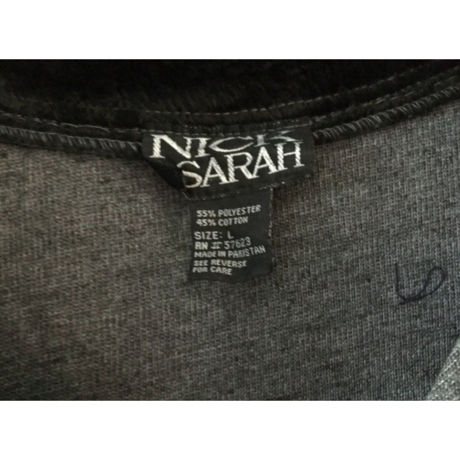 Vintage VINTAGE Nick & Sarah Black Sweater Cardigan Jacket Women's Large Zipper Front Fur Collar Size L / US 10 / IT 46 - 3 Thumbnail