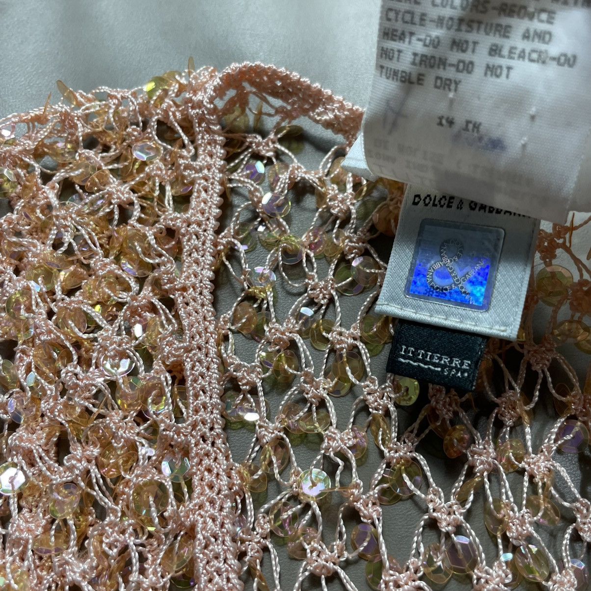 Designer × Dolce & Gabbana DOLCE & GABANNA PINK SEQUINS SLEEVELESS DRESS Size M / US 6-8 / IT 42-44 - 5 Thumbnail