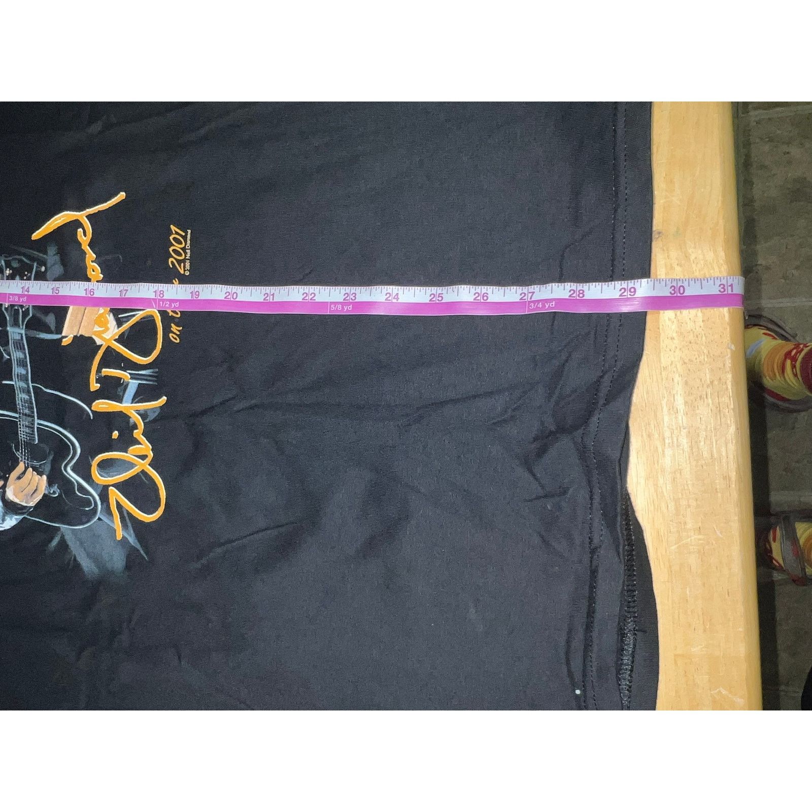Gildan Vintage Neil Diamond Shirt On Tour 2001 Live In Concert Tee Size US M / EU 48-50 / 2 - 10 Thumbnail