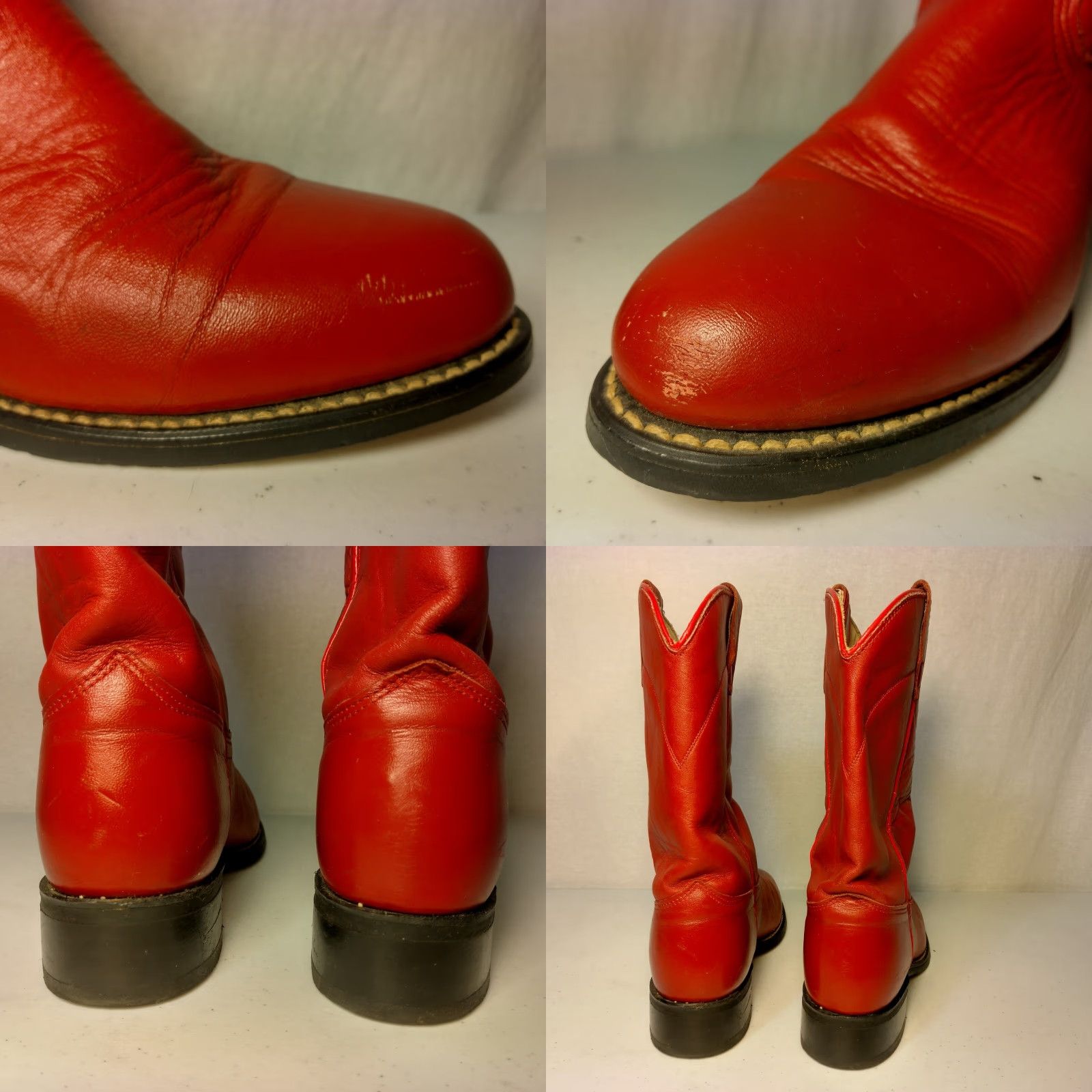 Ariat VINTAGE Ariat Boots Women Size 5.5 Red Leather Western Ranchwear Cowgirl USA Made Boots Women Red Leather Western Ranchwear Cowgirl USA Made Size US 6 / IT 36 - 11 Thumbnail