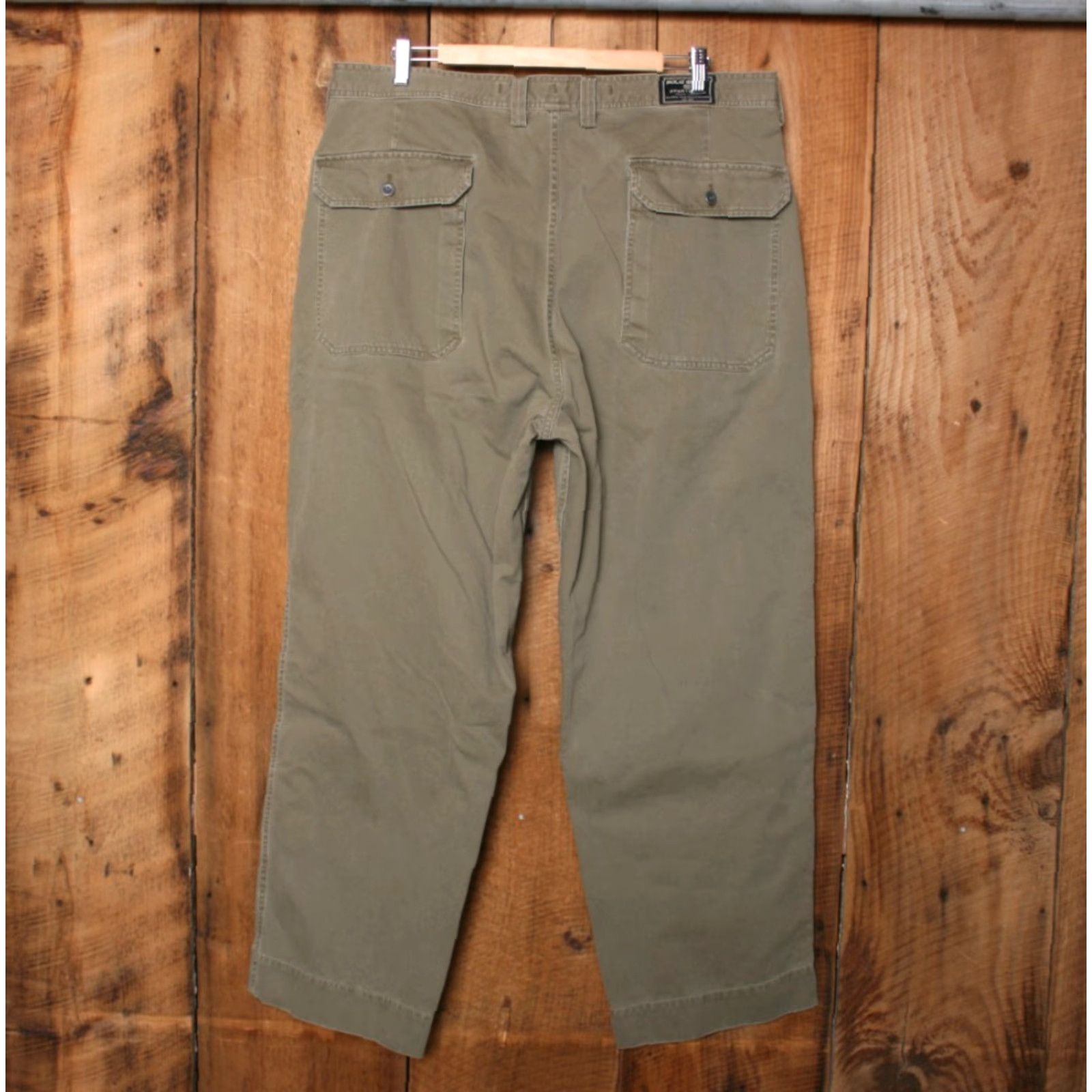 Ralph Lauren VINTAGE Ralph Lauren Polo Sport Sportsman Olive Green Double Knee Pants 38x30 Mens Size US M / EU 48-50 / 2 - 4 Thumbnail