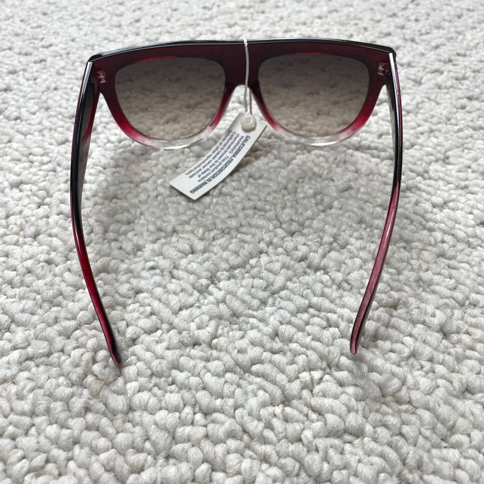 Etro Retro Pop Unisex Sunglasses Square Red UV400 Mirrored Plastic Frame Multicolor Lens Sun Protection Size ONE SIZE - 6 Thumbnail