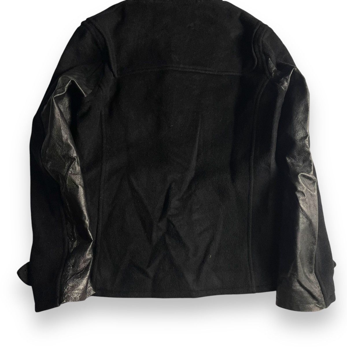 Jun Takahashi 🇯🇵 JUN MEN PUNK GOTHIC WOOL + LEATHER DUFFLE JACKET Size US M / EU 48-50 / 2 - 7 Thumbnail