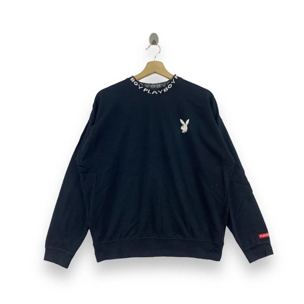 Playboy Vintage PLAYBOY BUNNY Small Logo AOP Collar Sweatshirt Size XL / US 12-14 / IT 48-50 - 1 Thumbnail